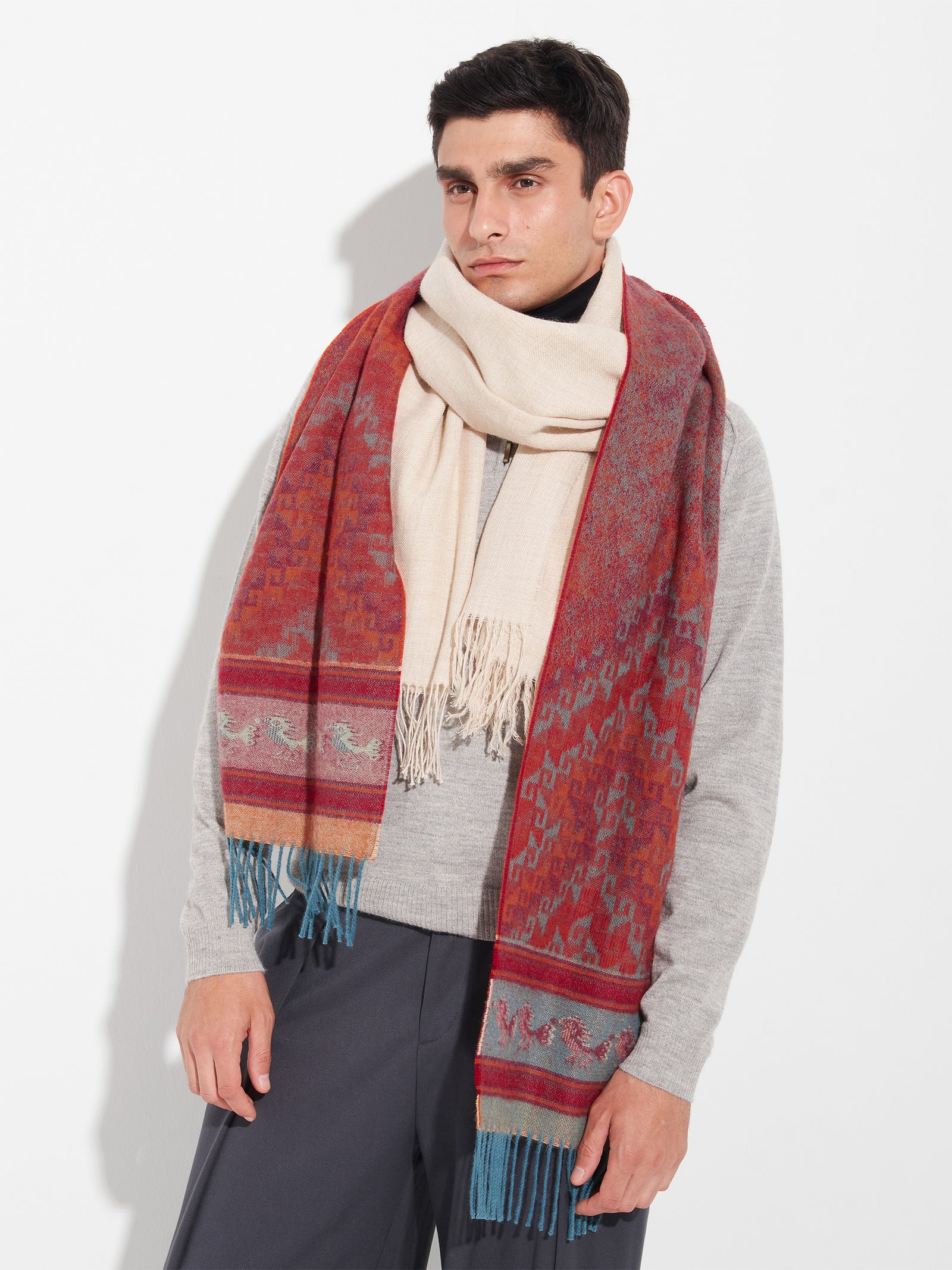 Chancay - 37 Scarf Baby Alpaca Color Orange