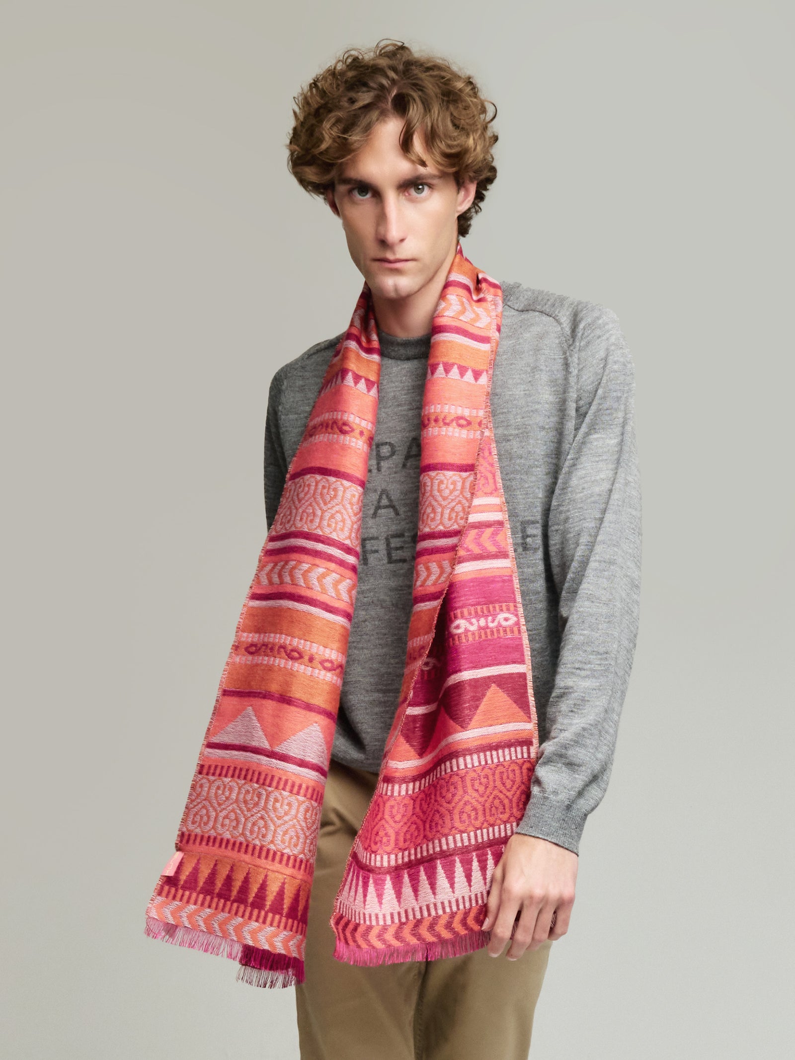 Yaranga Scarf Baby Alpaca Color Cherry