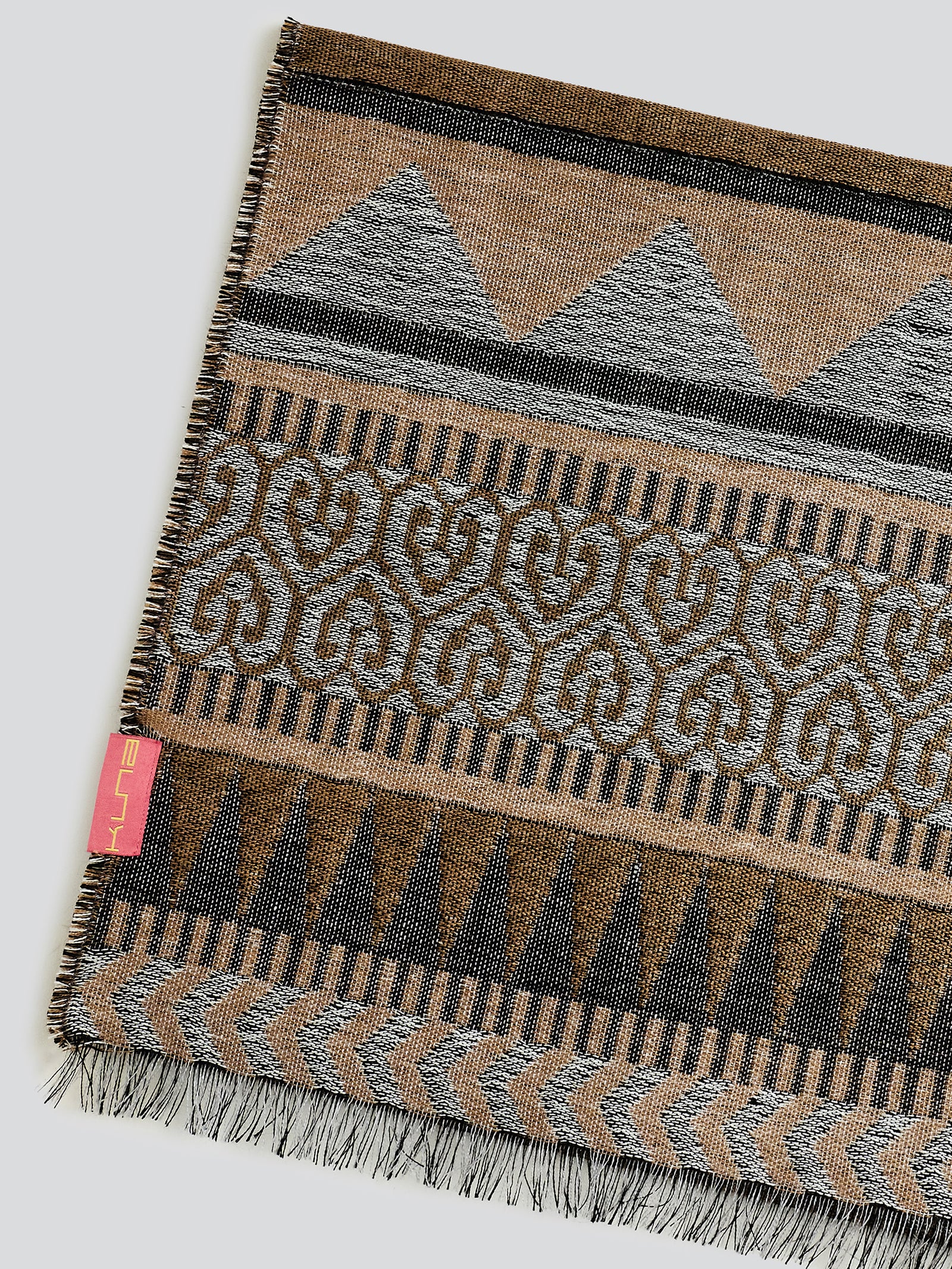 Yaranga Scarf Baby Alpaca Color Brown/Grey