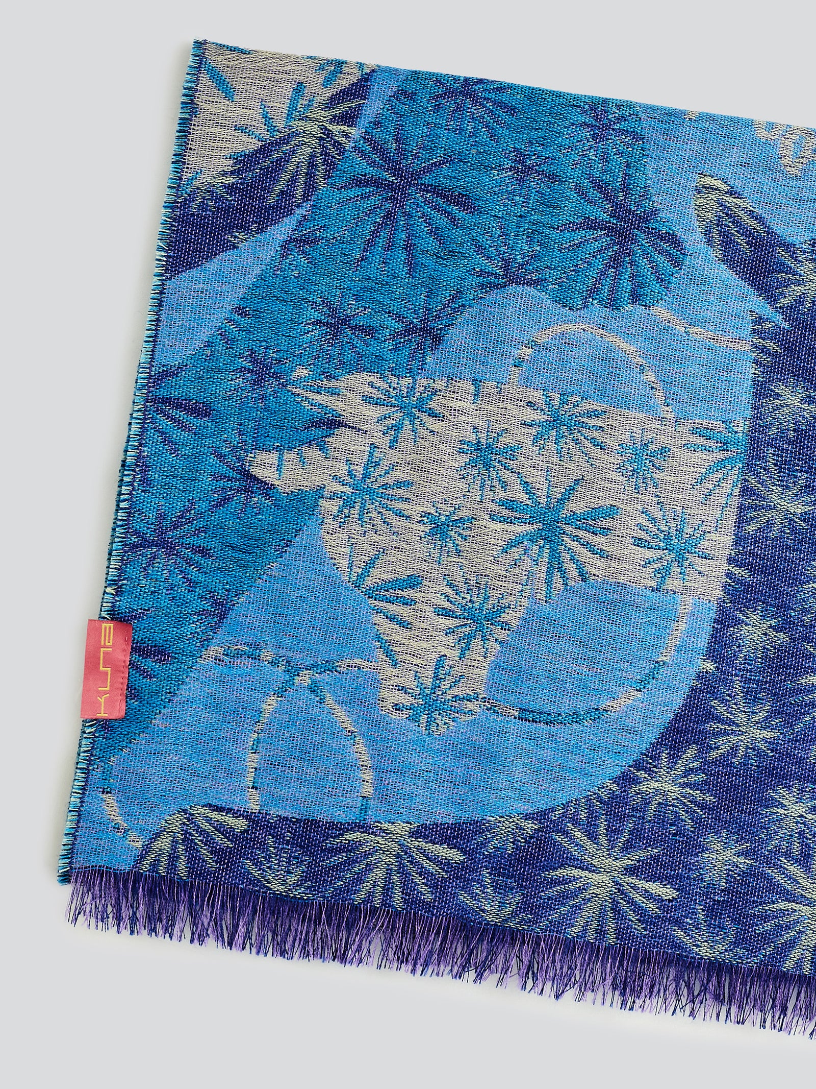 Yasu Scarf Baby Alpaca Color Blue