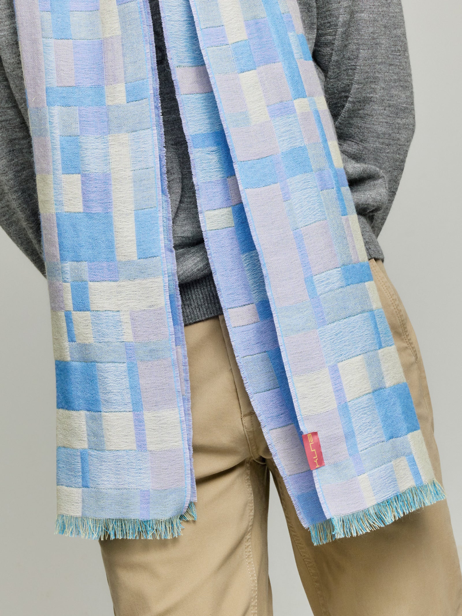 Yatuski Scarf Baby Alpaca Color Light Blue