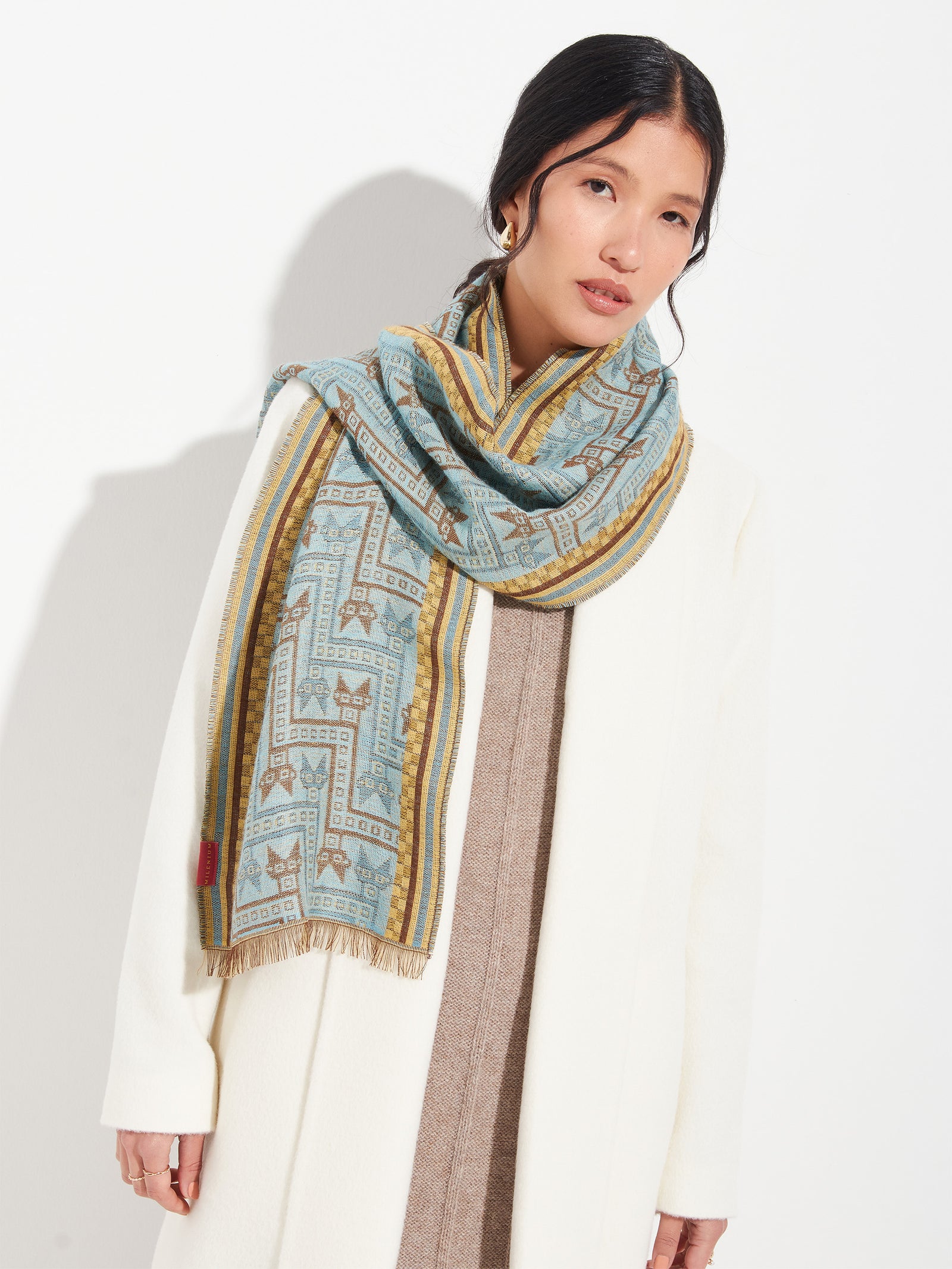 Chancay - 39 Scarf Baby Alpaca Color Yellow