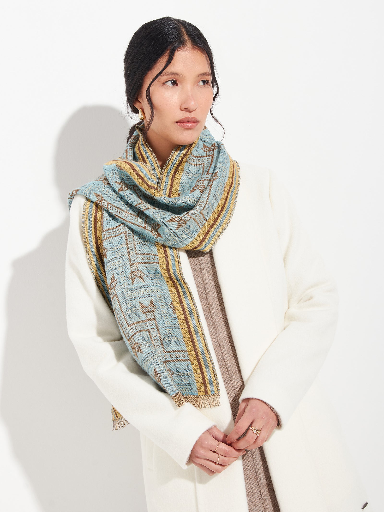 Chancay - 39 Scarf Baby Alpaca Color Yellow