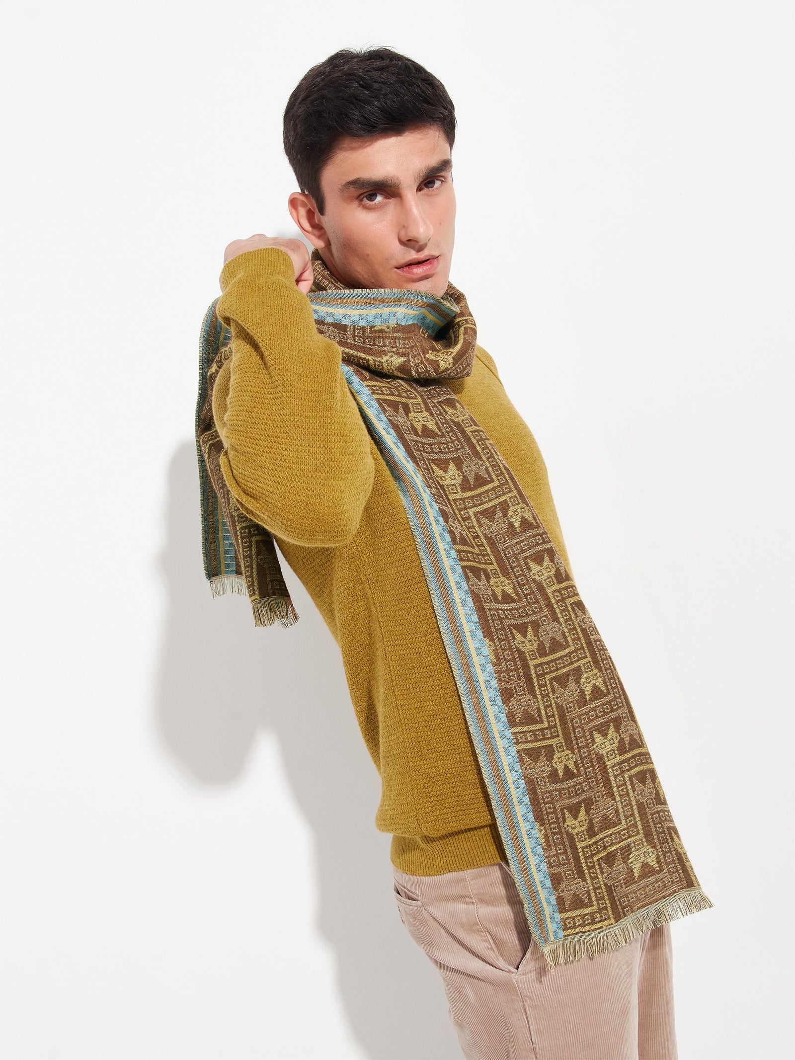 Chancay - 39 Scarf Baby Alpaca Color Yellow