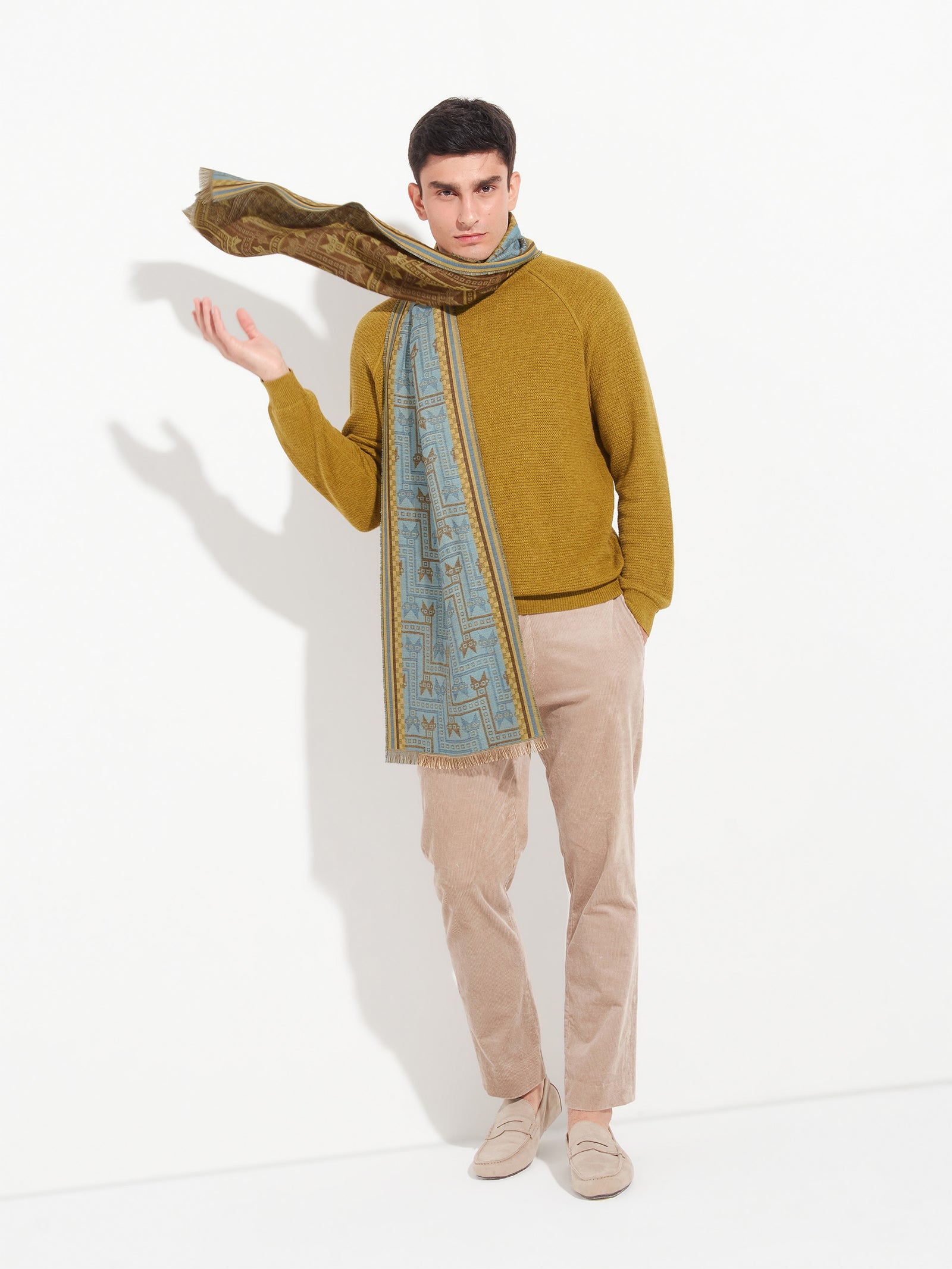 Chancay - 39 Scarf Baby Alpaca Color Yellow