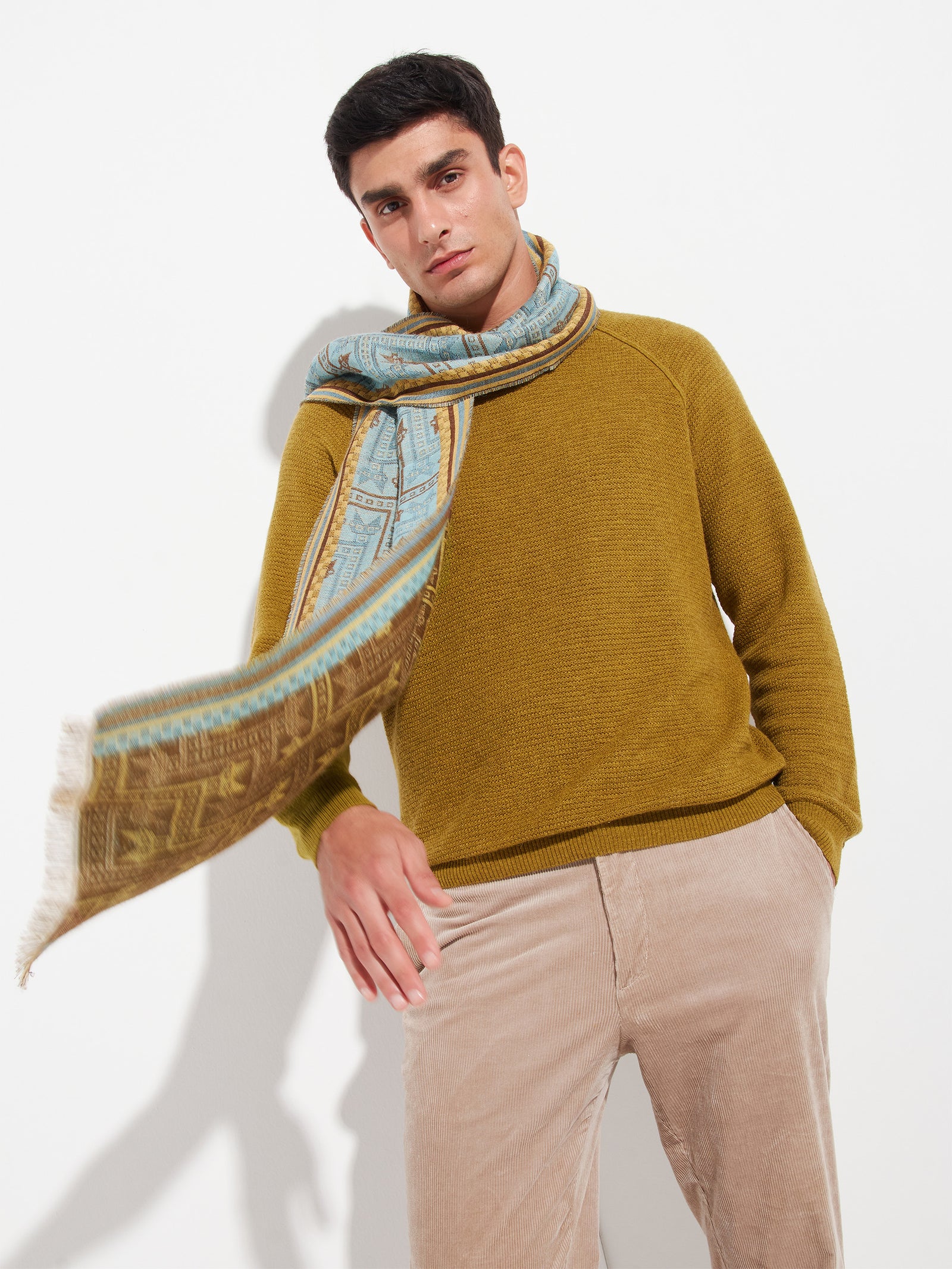 Chancay - 39 Scarf Baby Alpaca Color Yellow