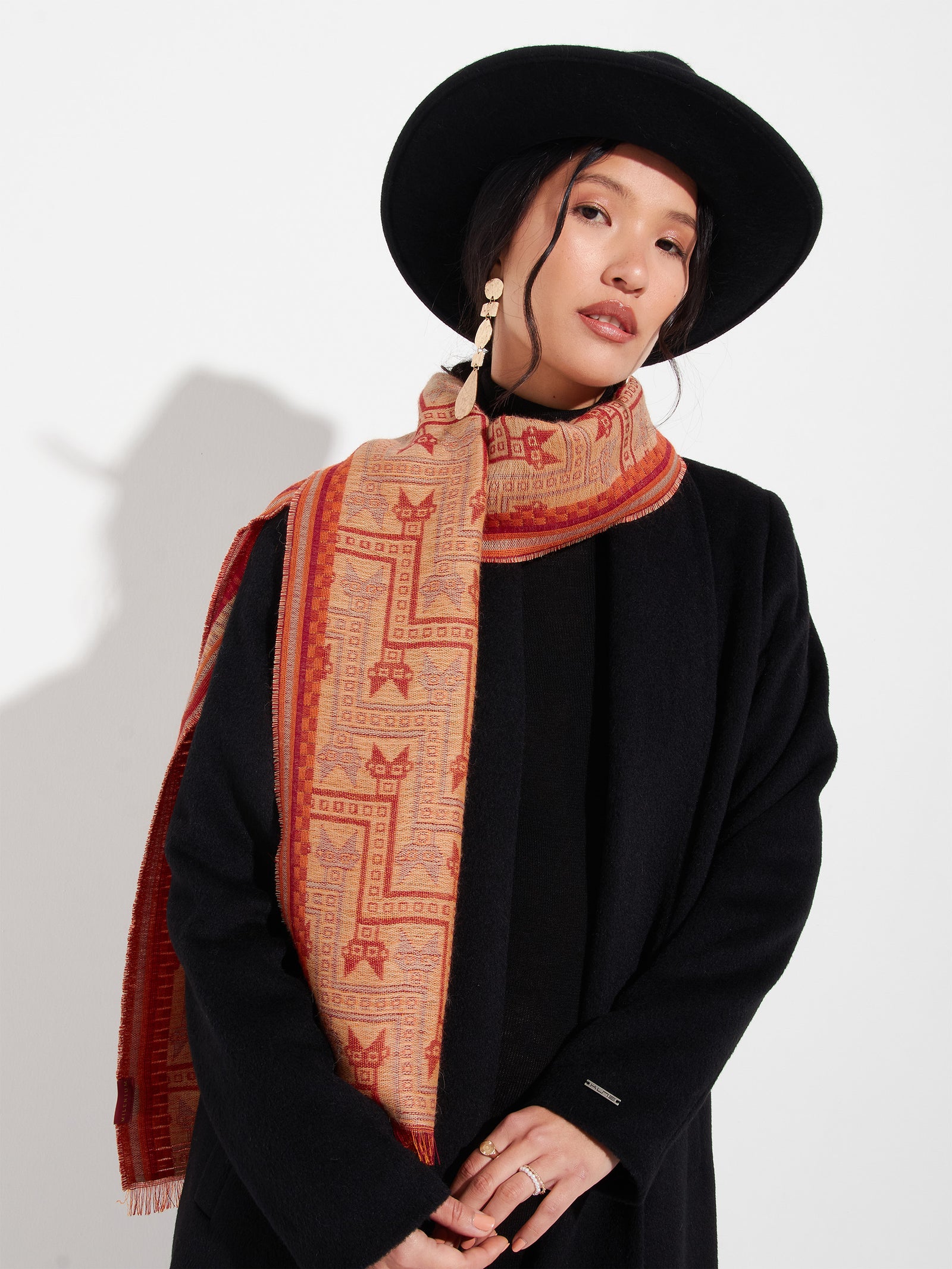 Chancay - 39 Scarf Baby Alpaca Color Red