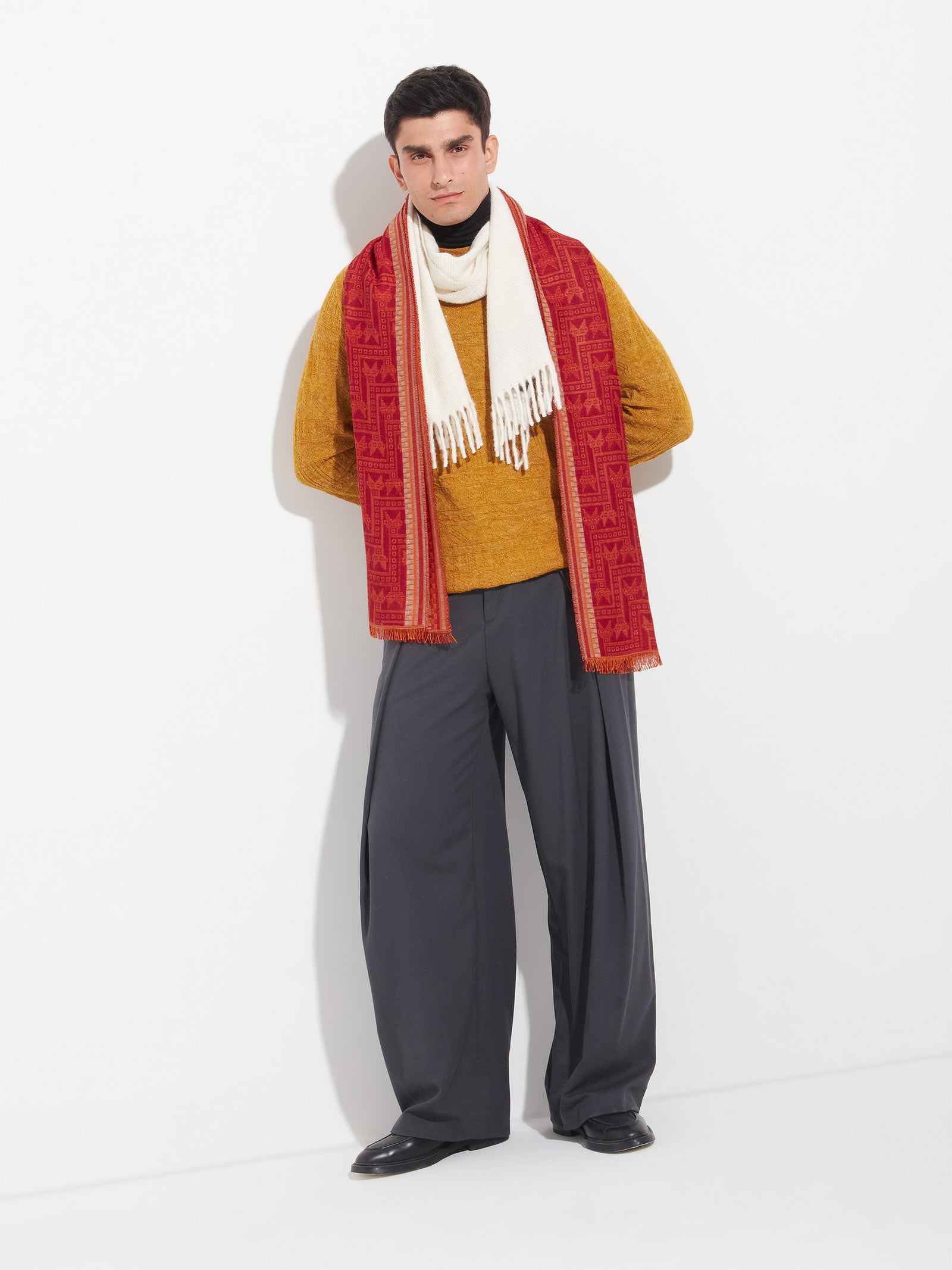 Chancay - 39 Scarf Baby Alpaca Color Red