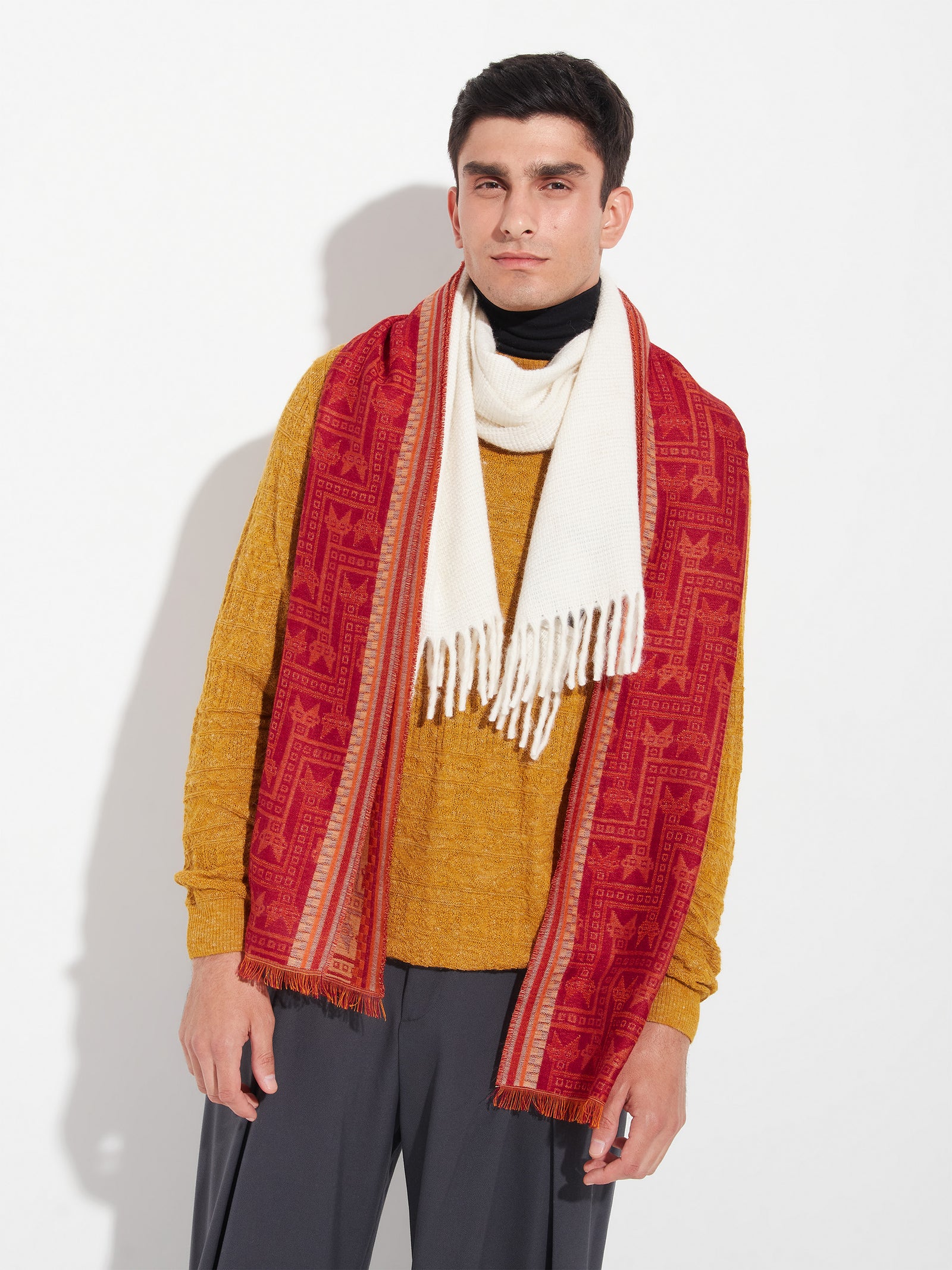 Chancay - 39 Scarf Baby Alpaca Color Red