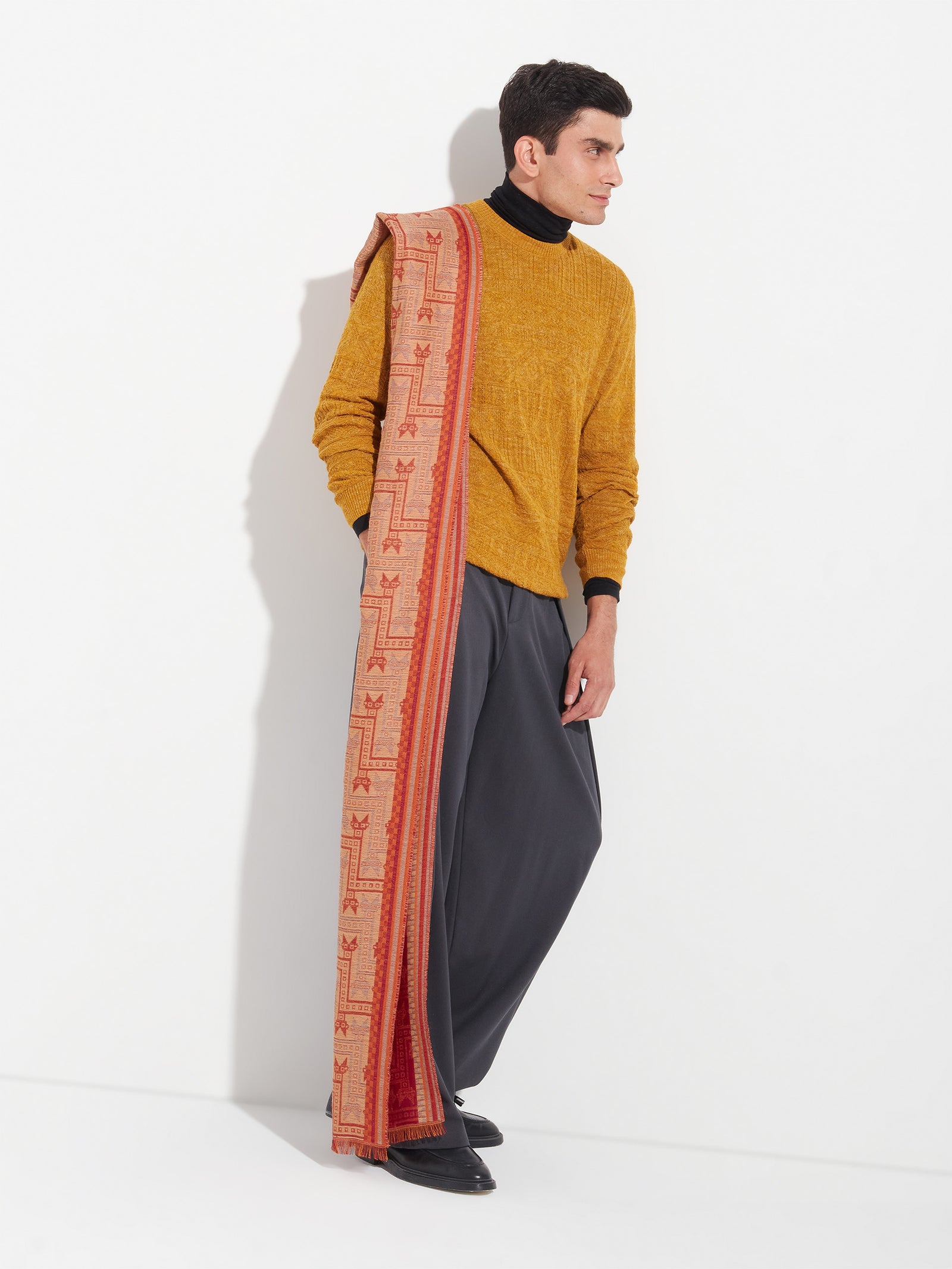 Chancay - 39 Scarf Baby Alpaca Color Red