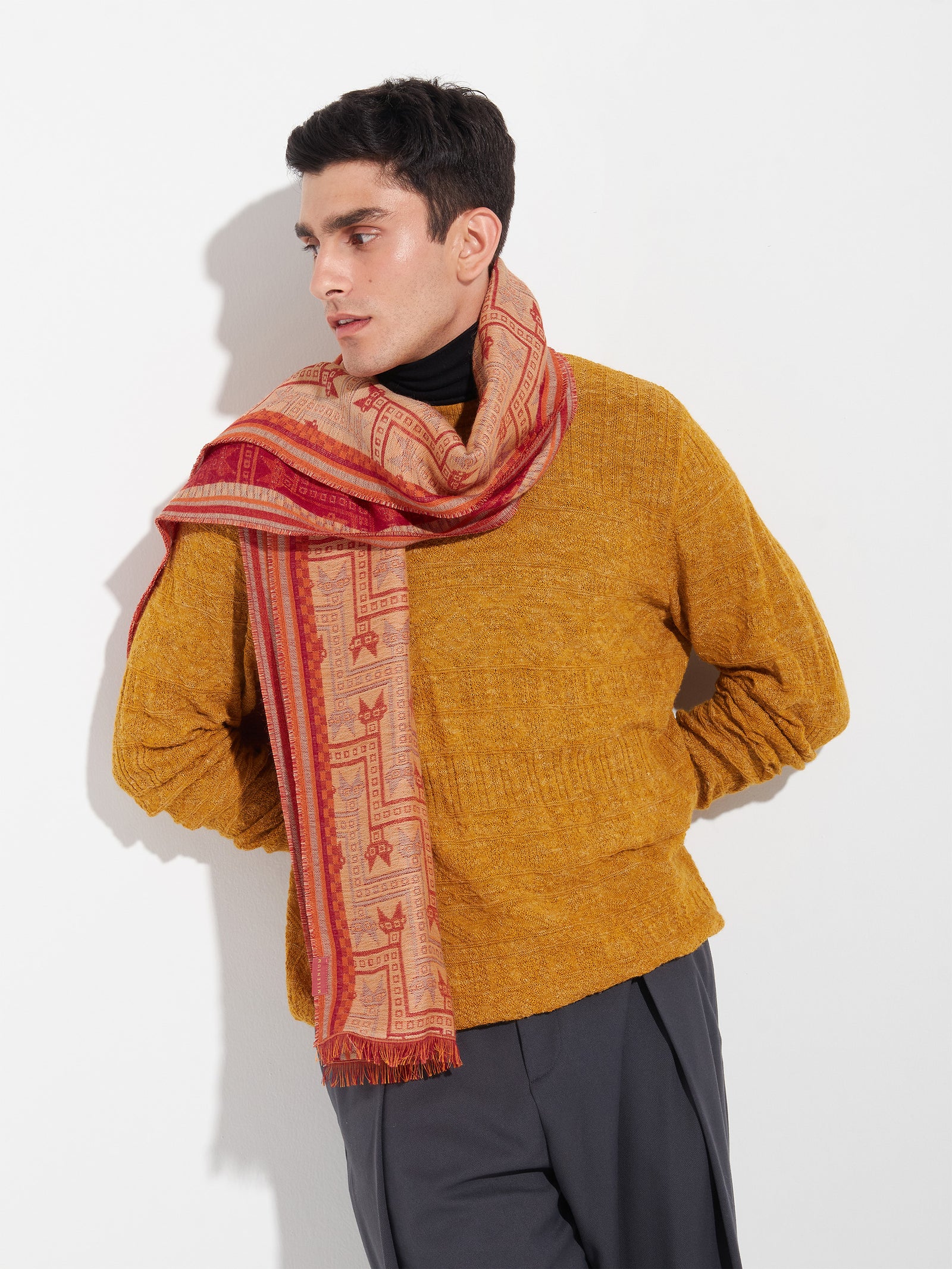 Chancay - 39 Scarf Baby Alpaca Color Red