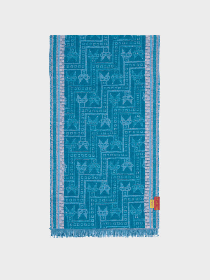 Chancay - 39 Scarf Baby Alpaca Color Blue