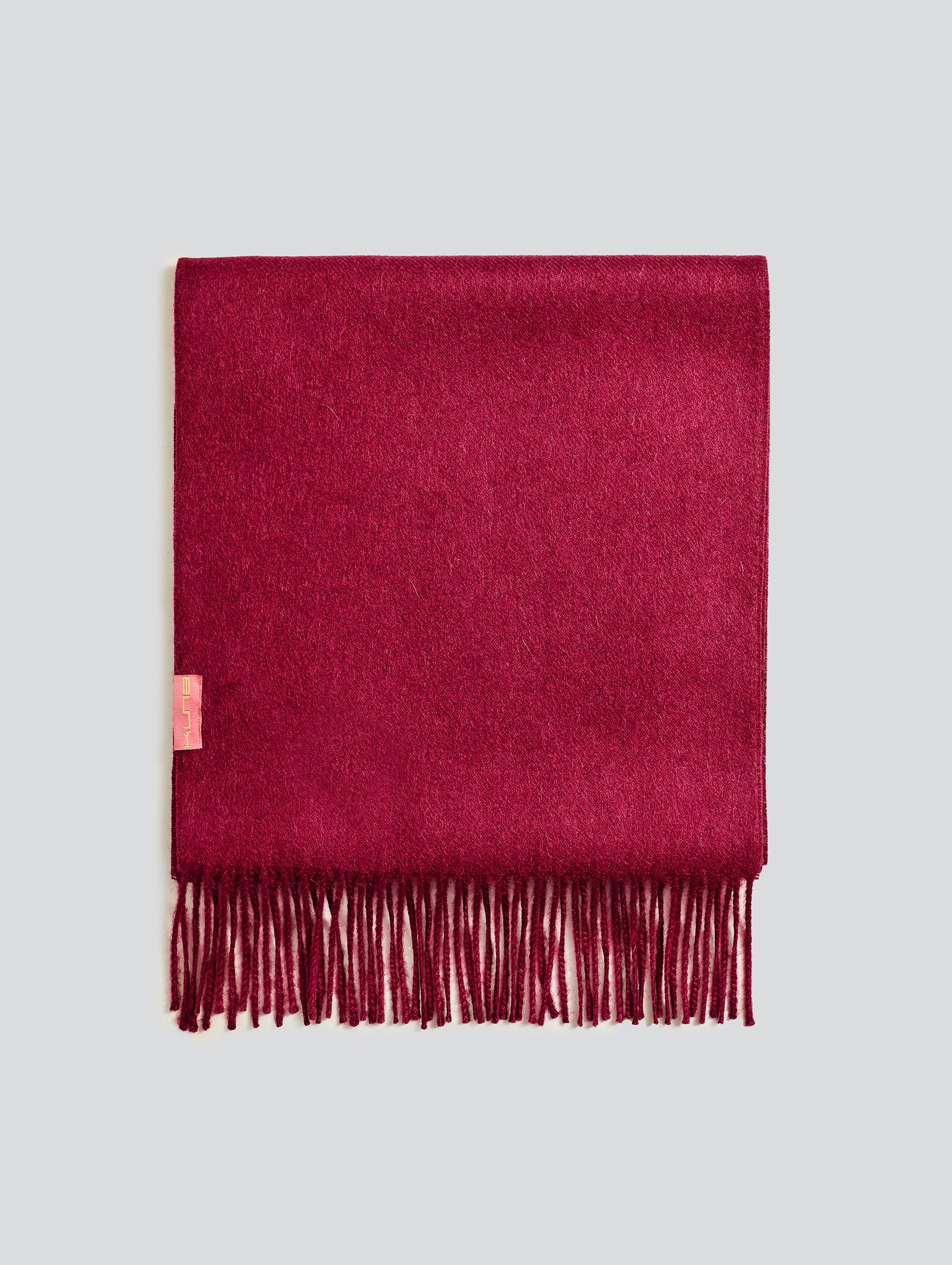 Bufanda Adrian de Baby Alpaca Color Cereza