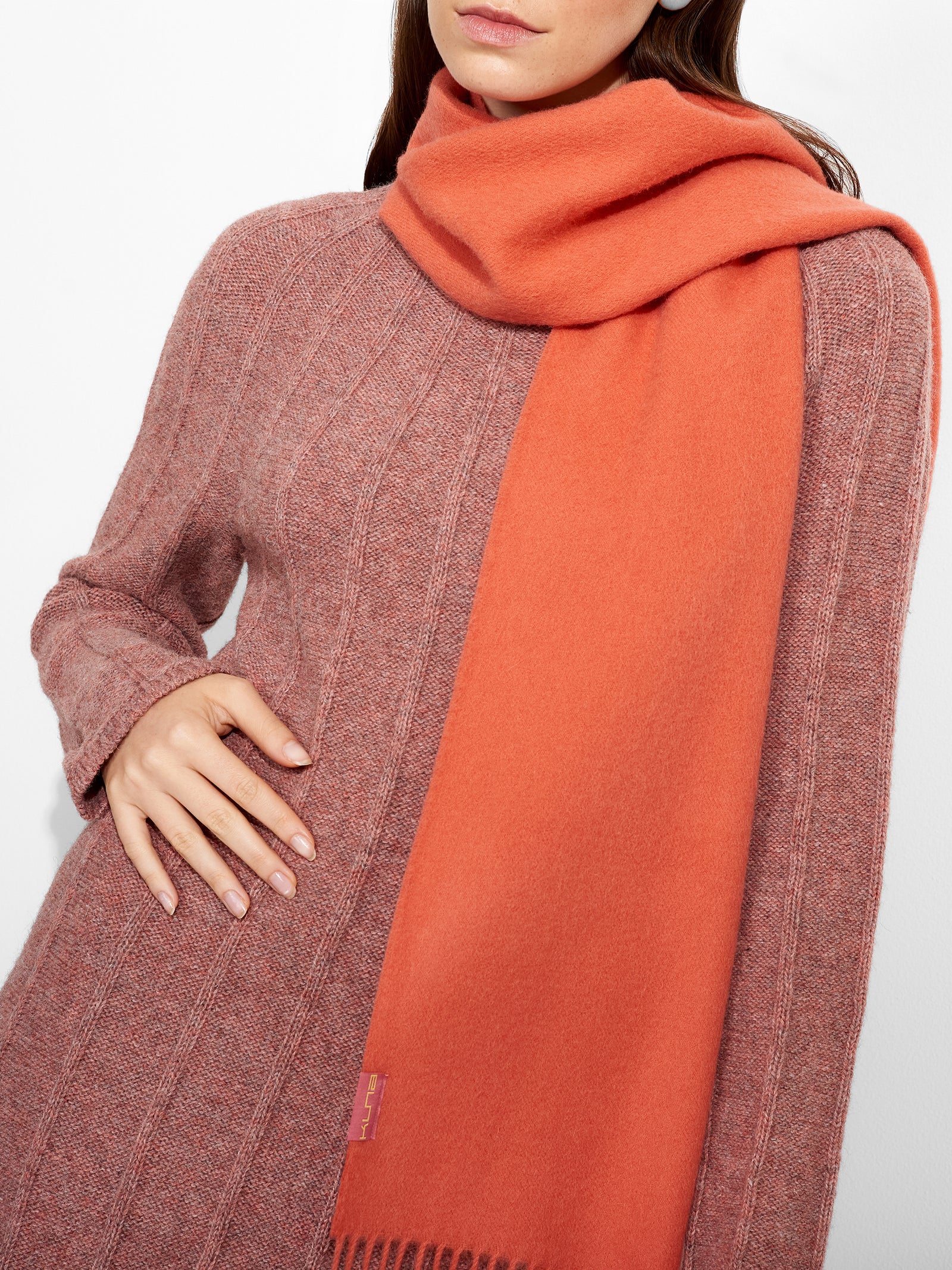 Adrian Scarf Baby Alpaca Color Orange