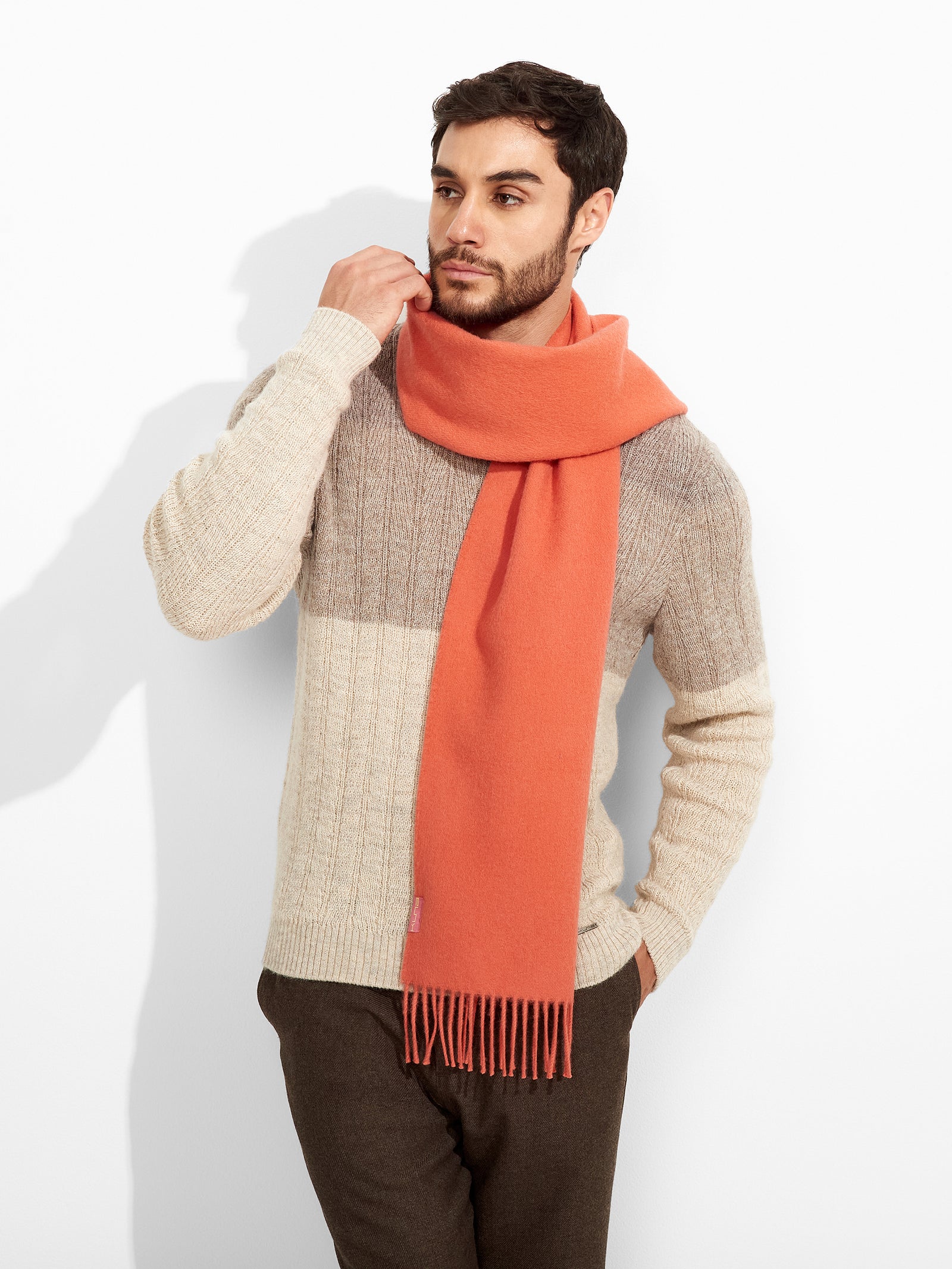 Adrian Scarf Baby Alpaca Color Orange