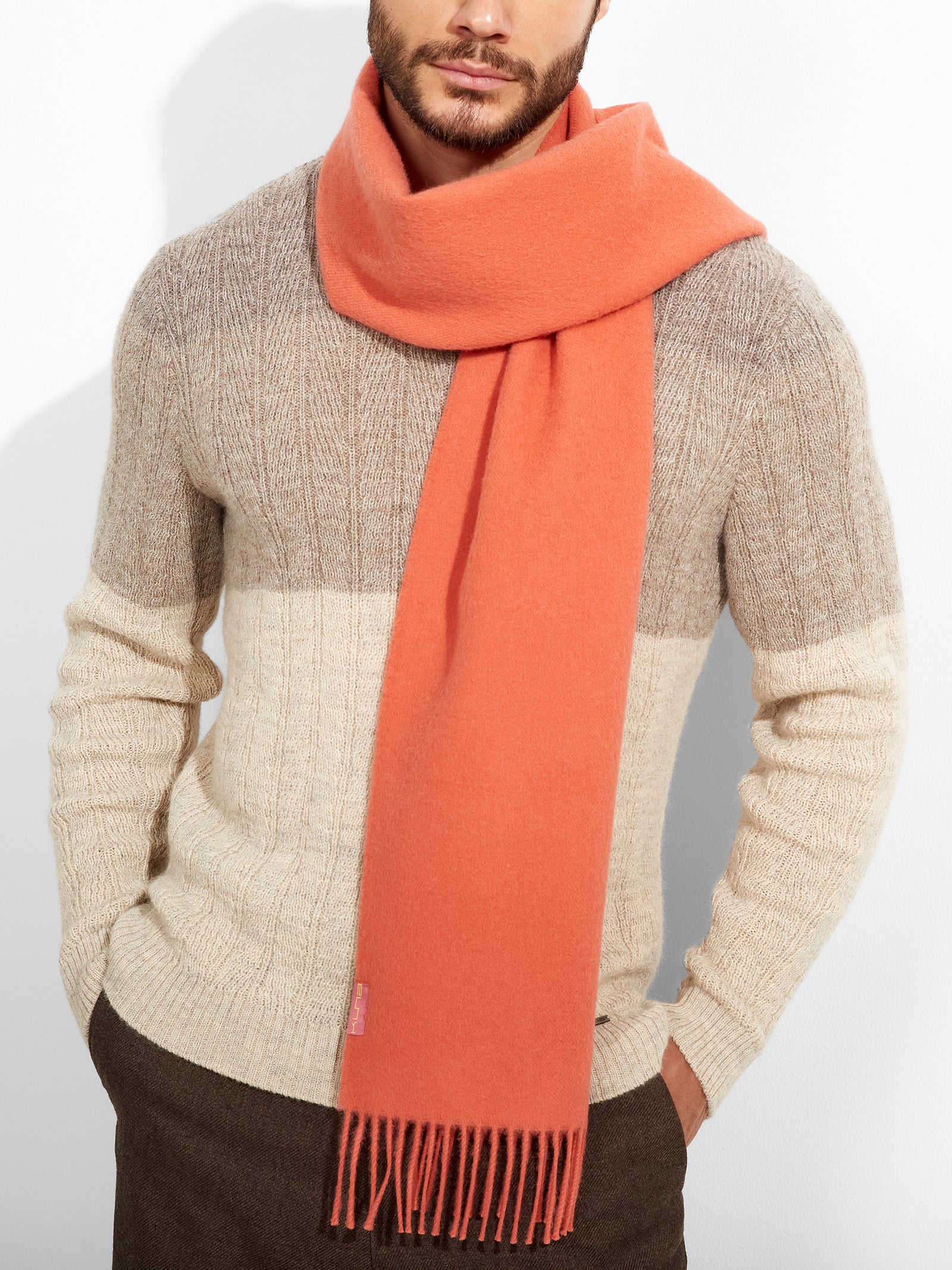 Adrian Scarf Baby Alpaca Color Orange