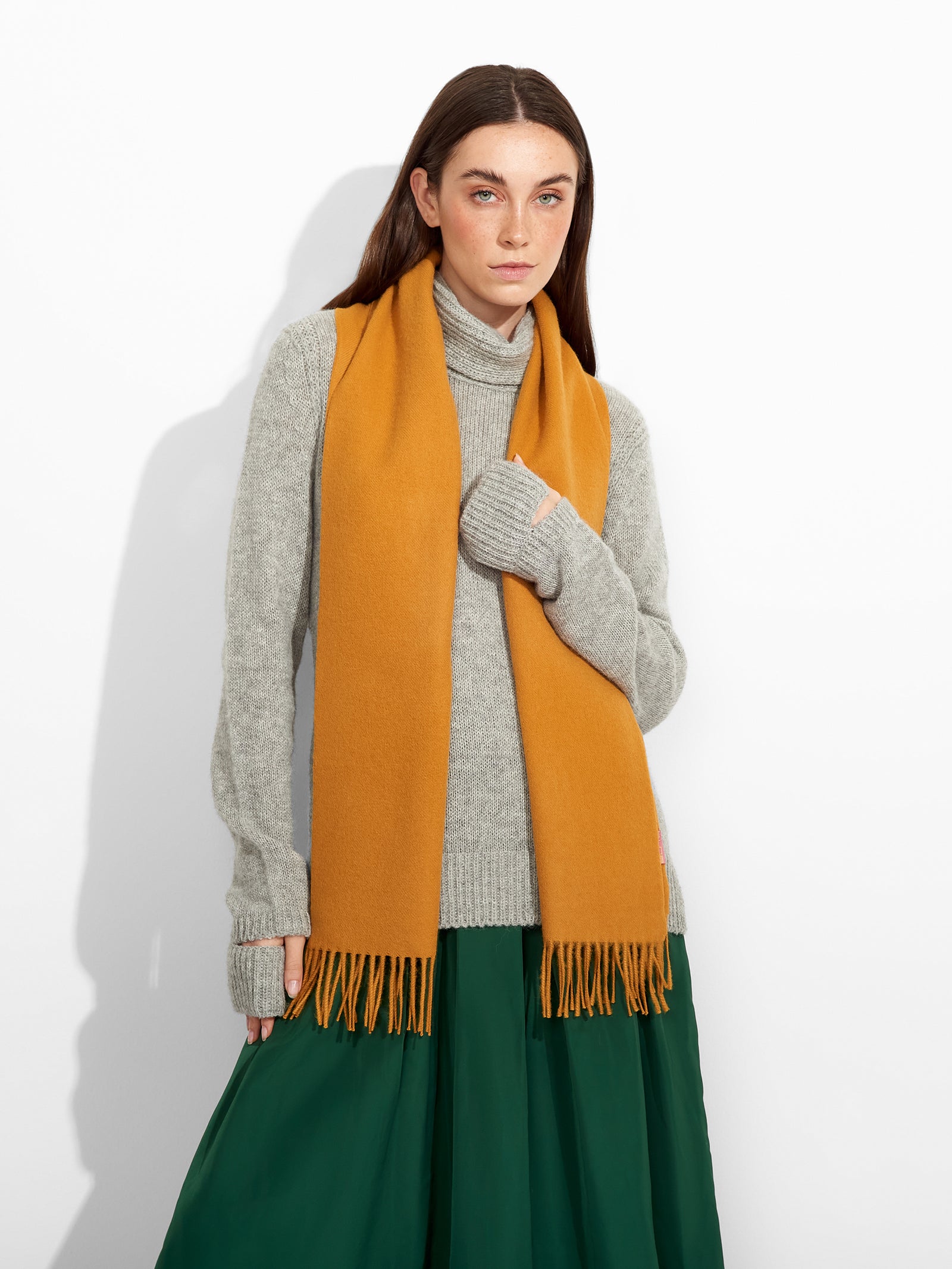 Adrian Scarf Baby Alpaca Color Yellow