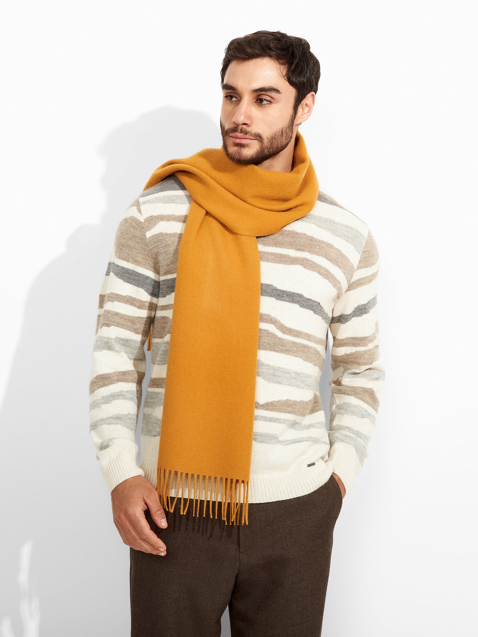 Adrian Scarf Baby Alpaca Color Yellow
