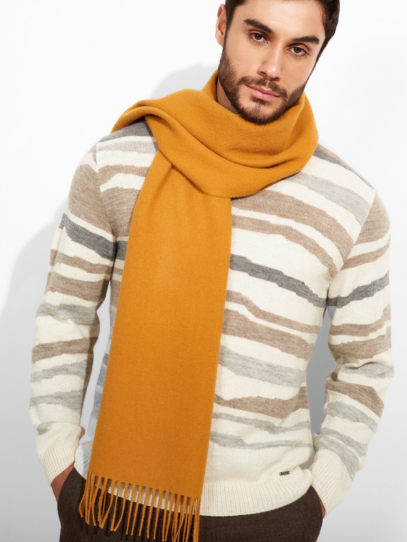 Adrian Scarf Baby Alpaca Color Yellow
