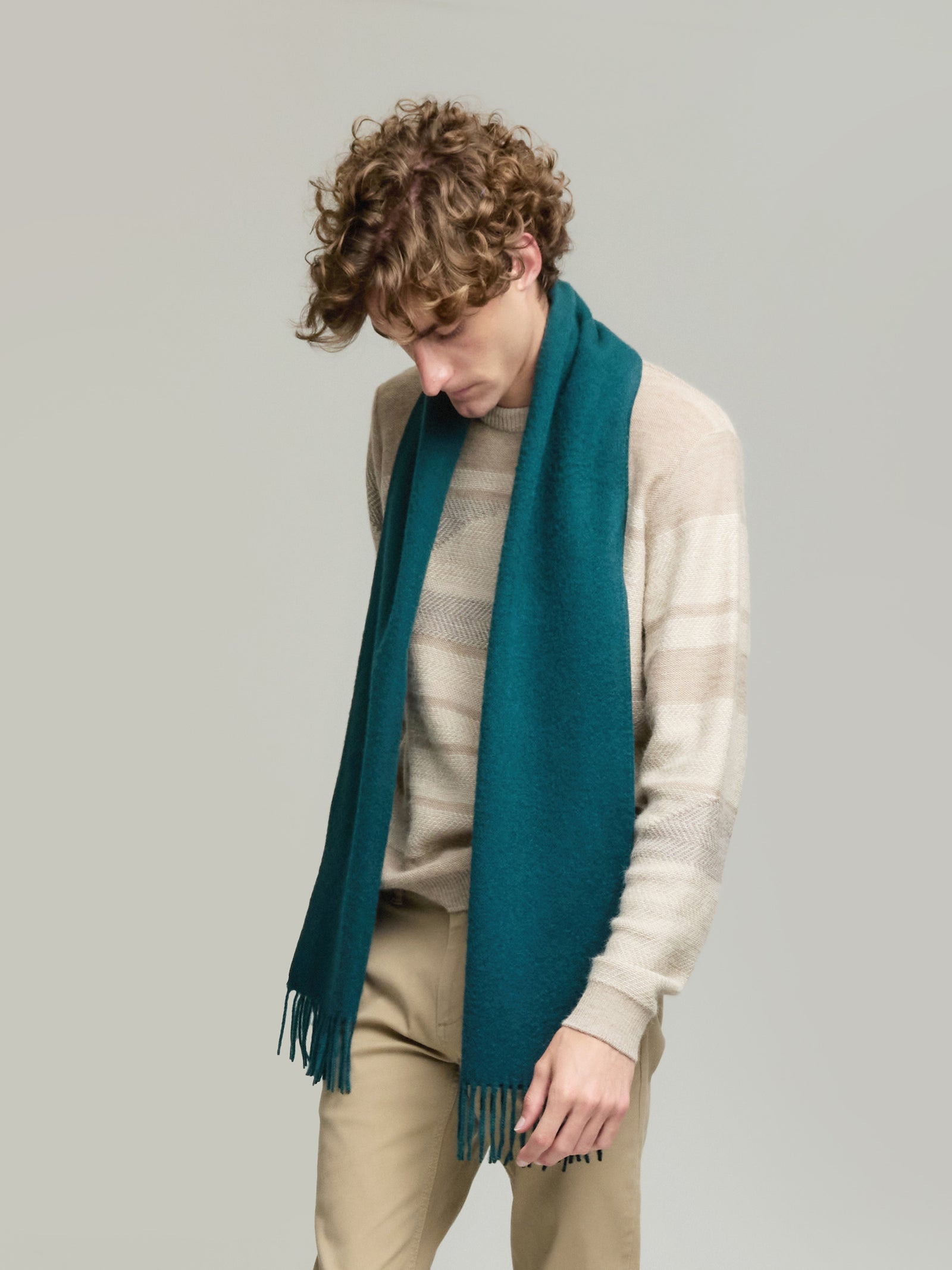 Adrian Scarf Baby Alpaca Color Green