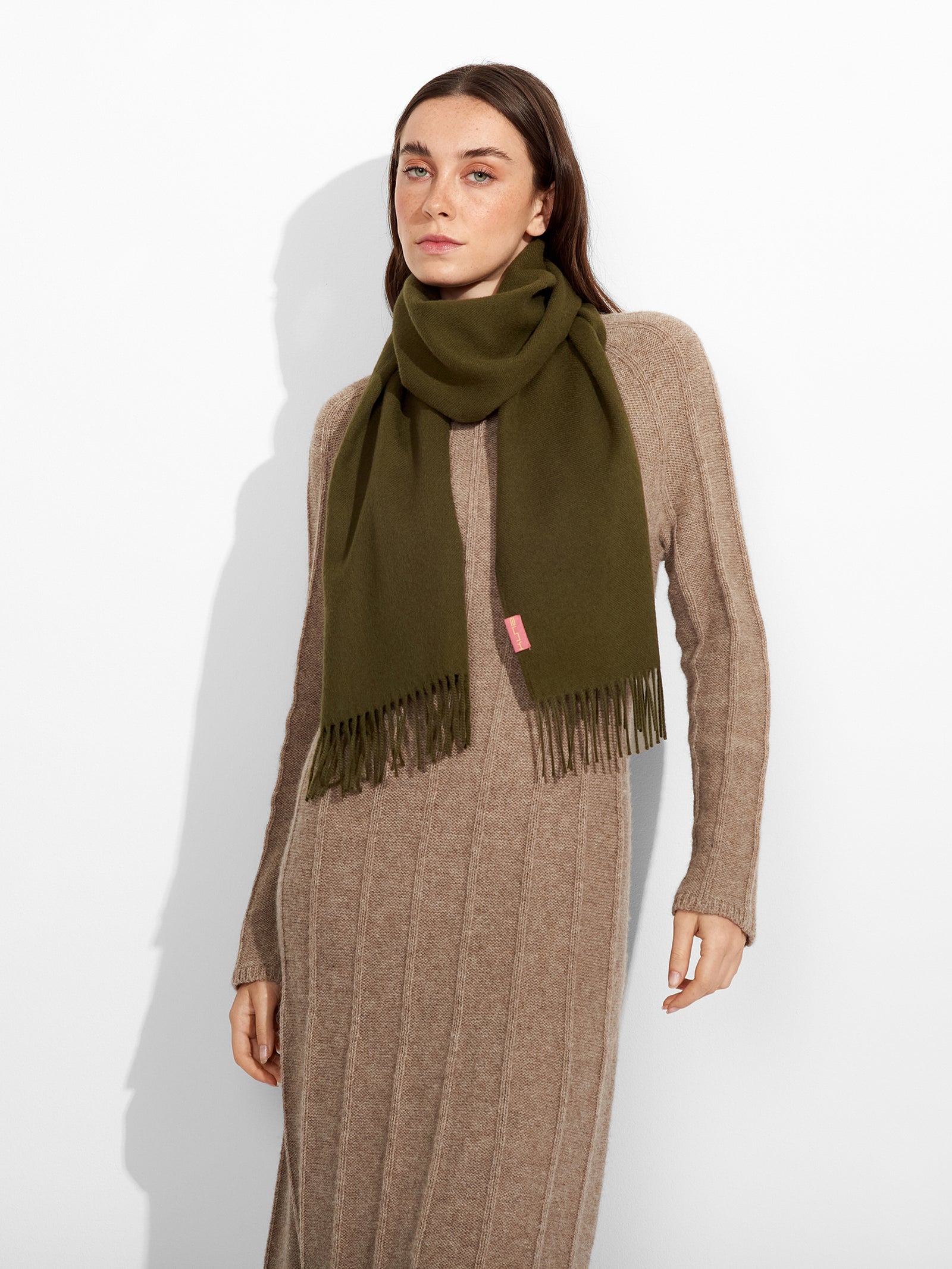 Adrian Scarf Baby Alpaca Color Green