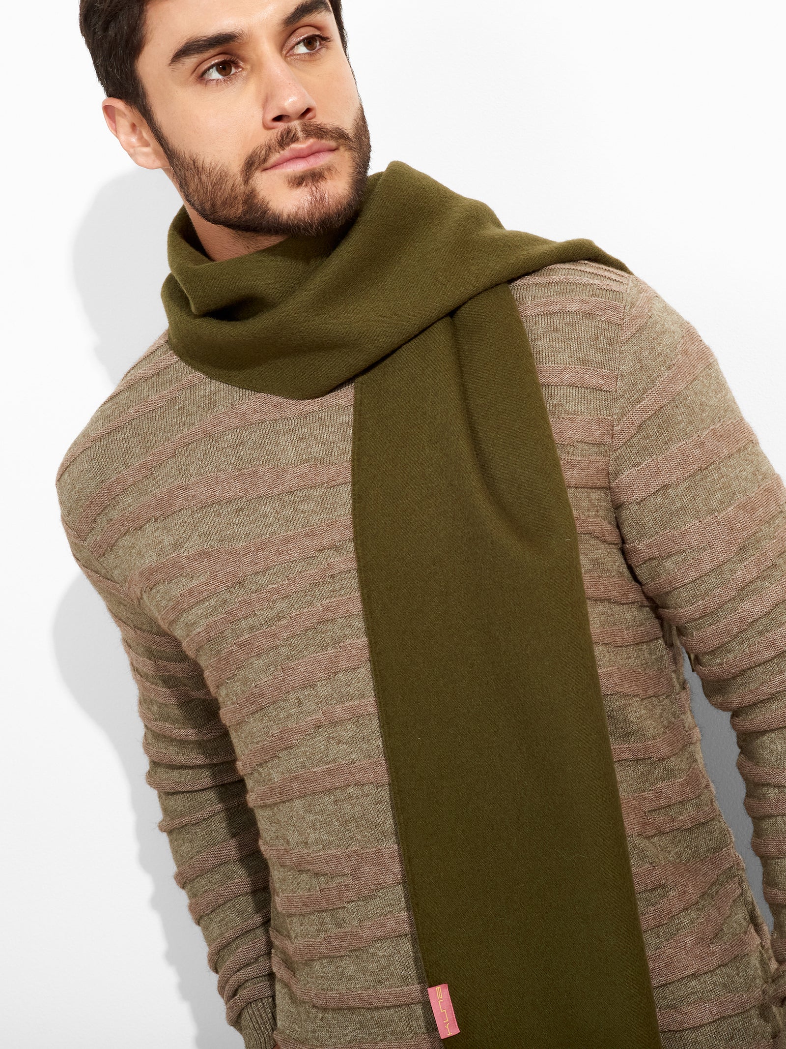 Adrian Scarf Baby Alpaca Color Green