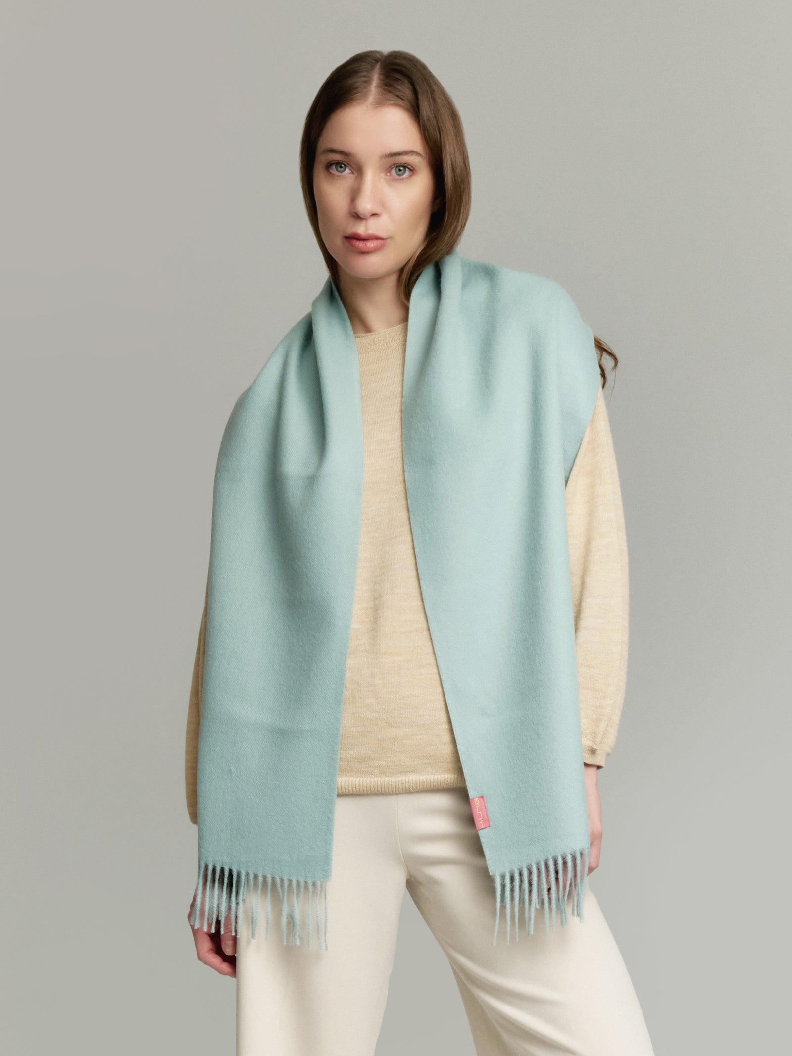 Adrian Scarf Baby Alpaca Color Green