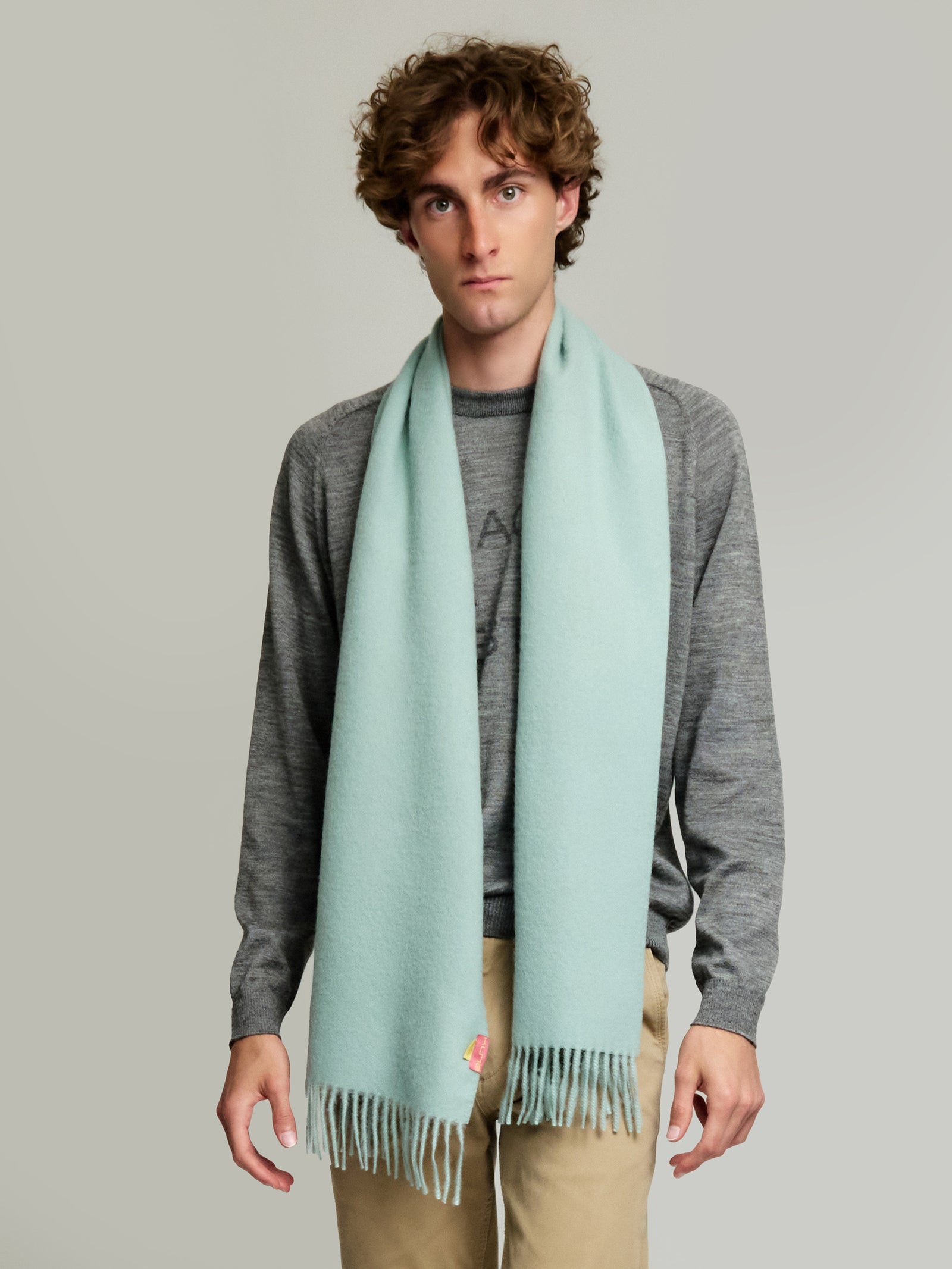 Adrian Scarf Baby Alpaca Color Green