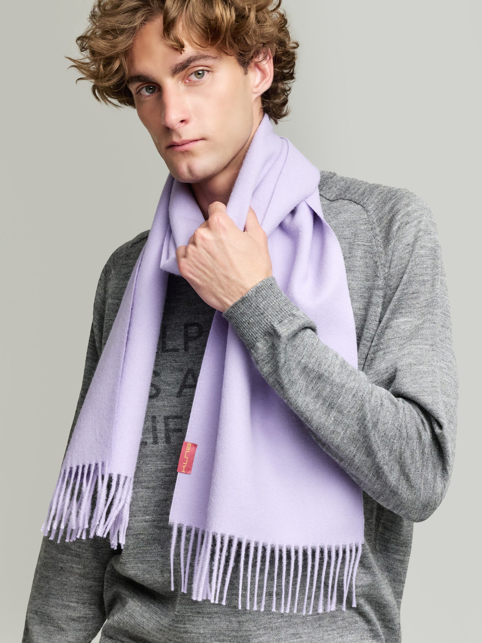 Adrian Scarf Baby Alpaca Color Purple