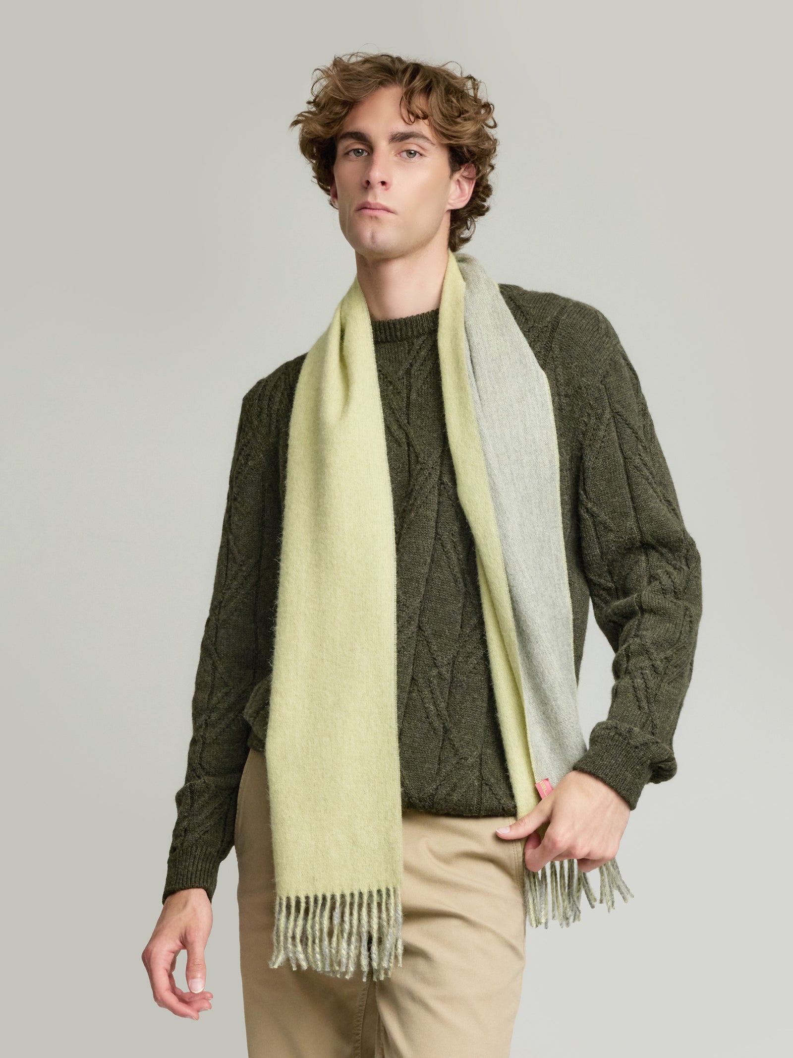 Tundra Scarf Baby Alpaca Color Green