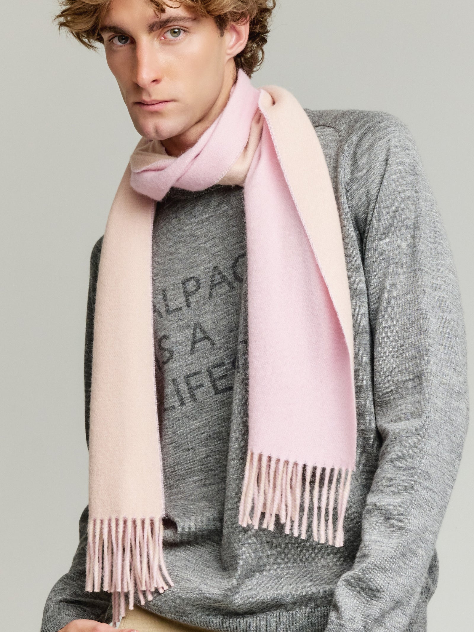 Tundra Scarf Baby Alpaca Color Pink