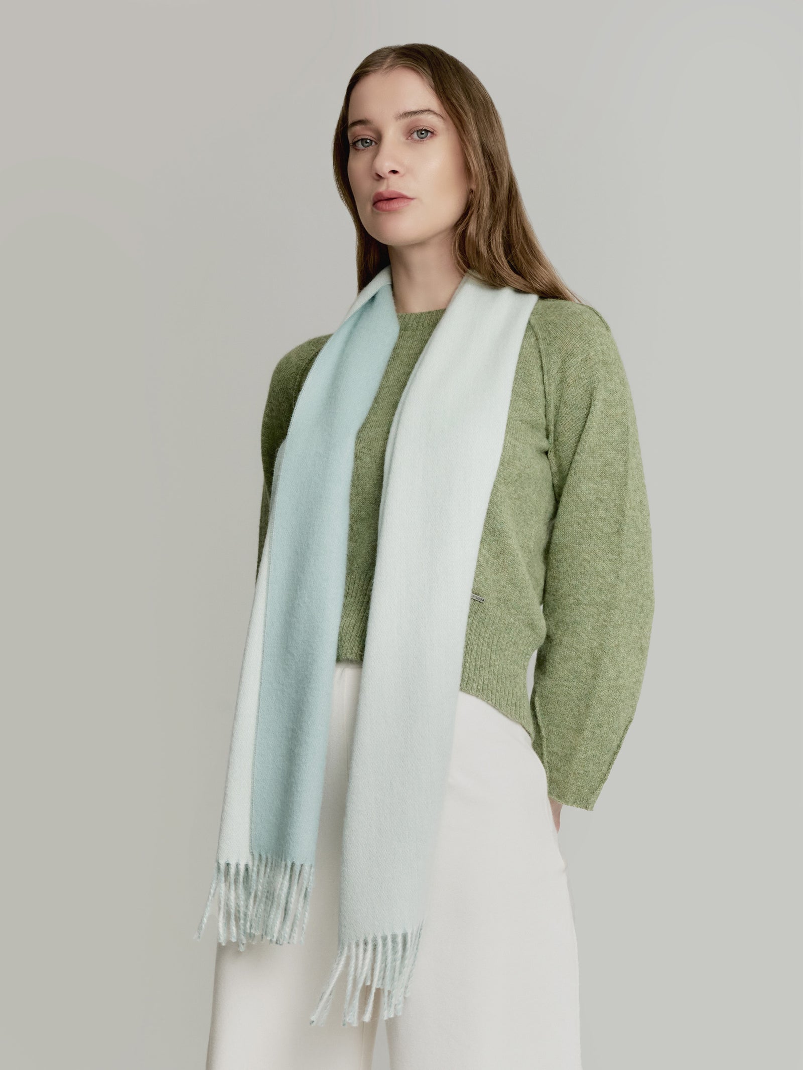 Tundra Scarf Baby Alpaca Color Green