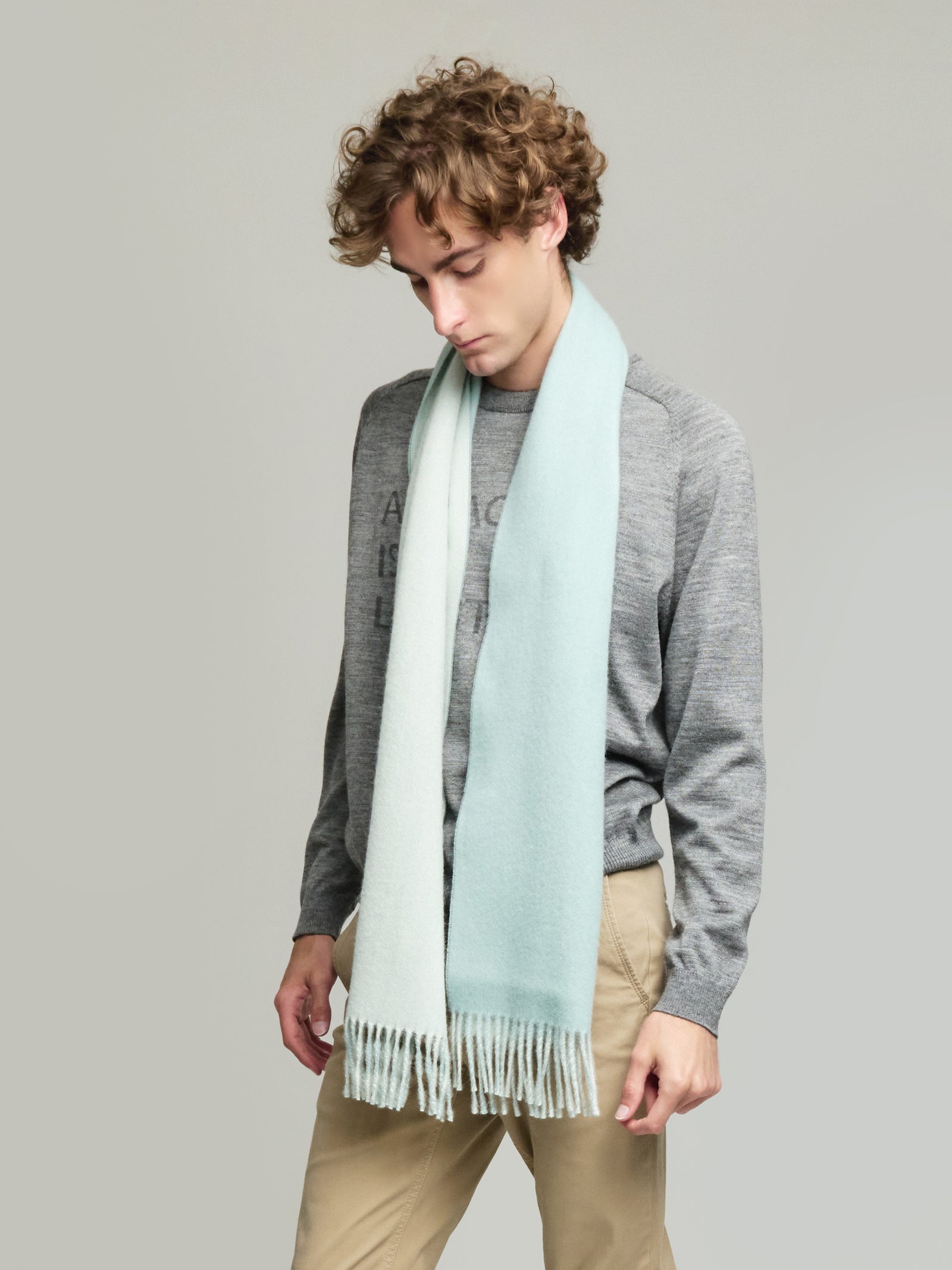 Tundra Scarf Baby Alpaca Color Green