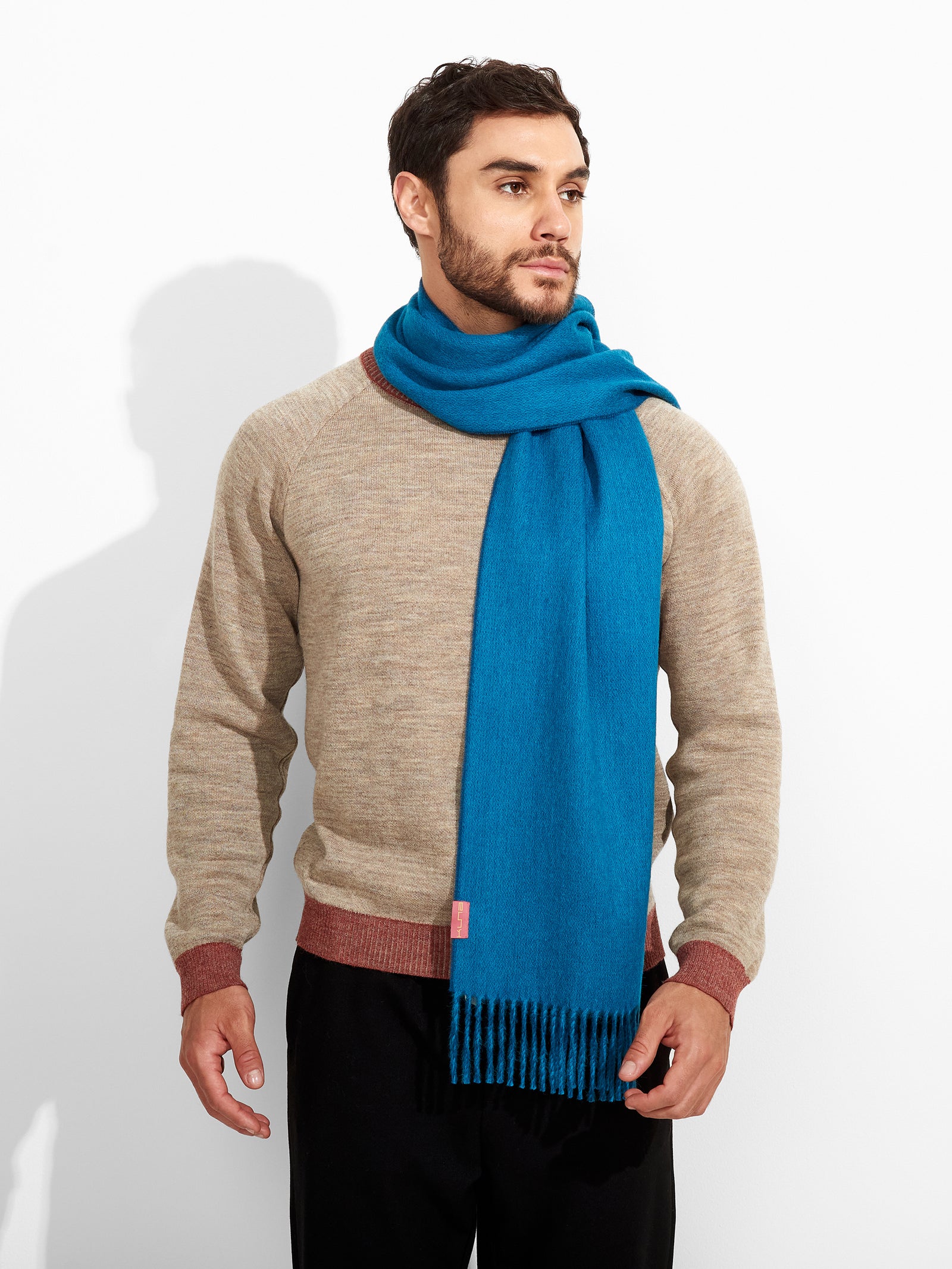 Tundra Scarf Baby Alpaca Color Blue