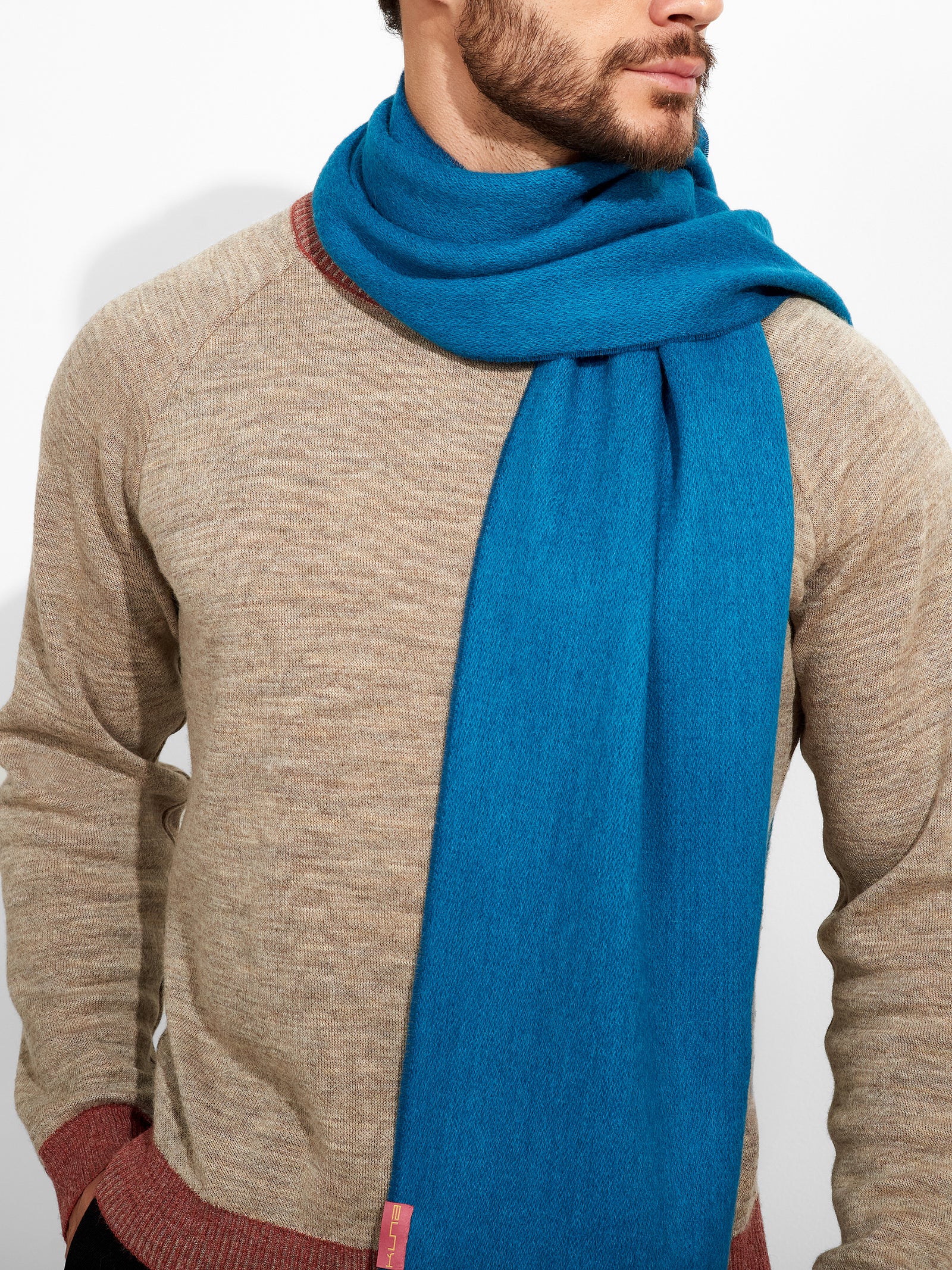 Tundra Scarf Baby Alpaca Color Blue