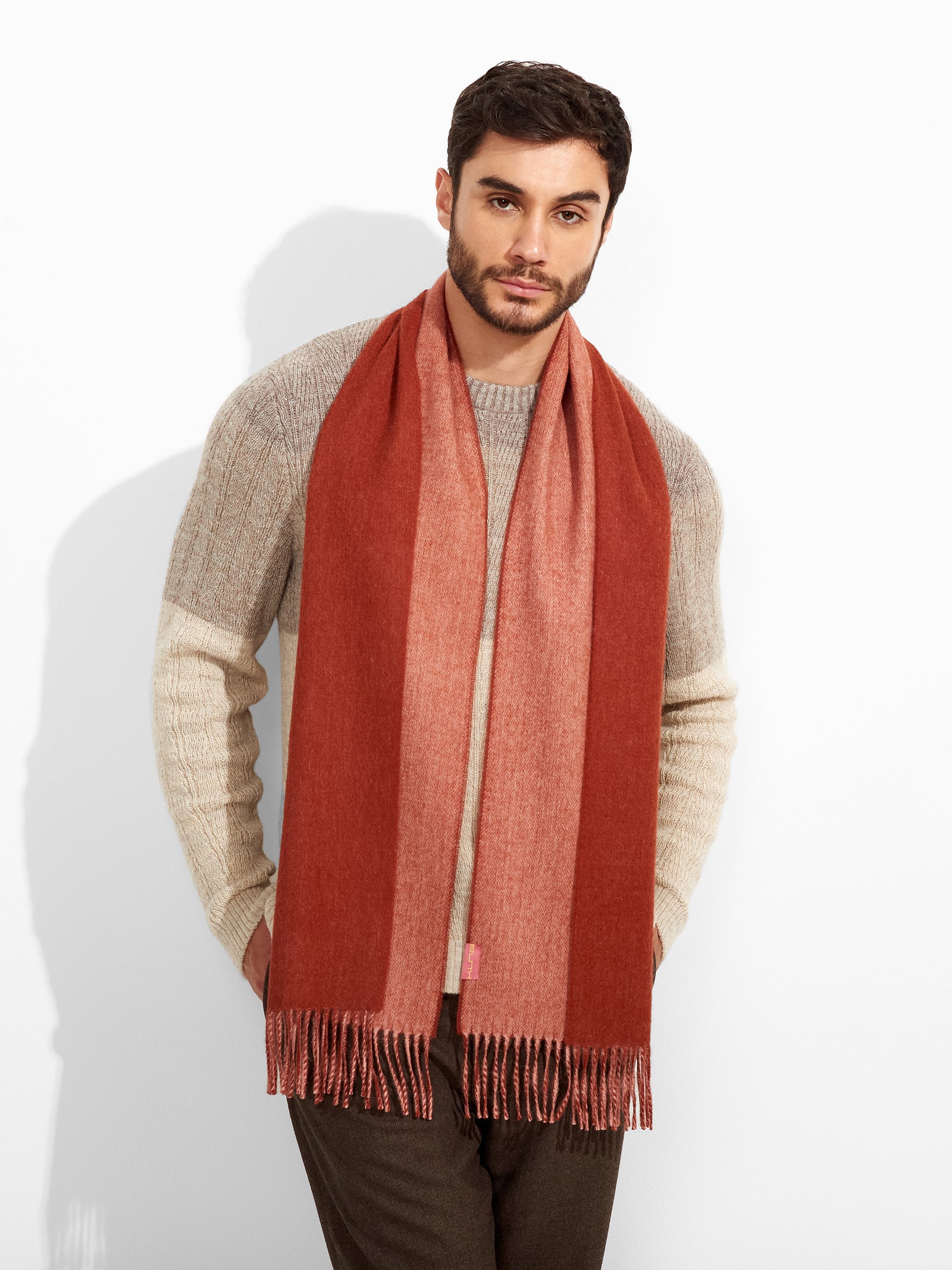 Tundra Scarf Baby Alpaca Color Red
