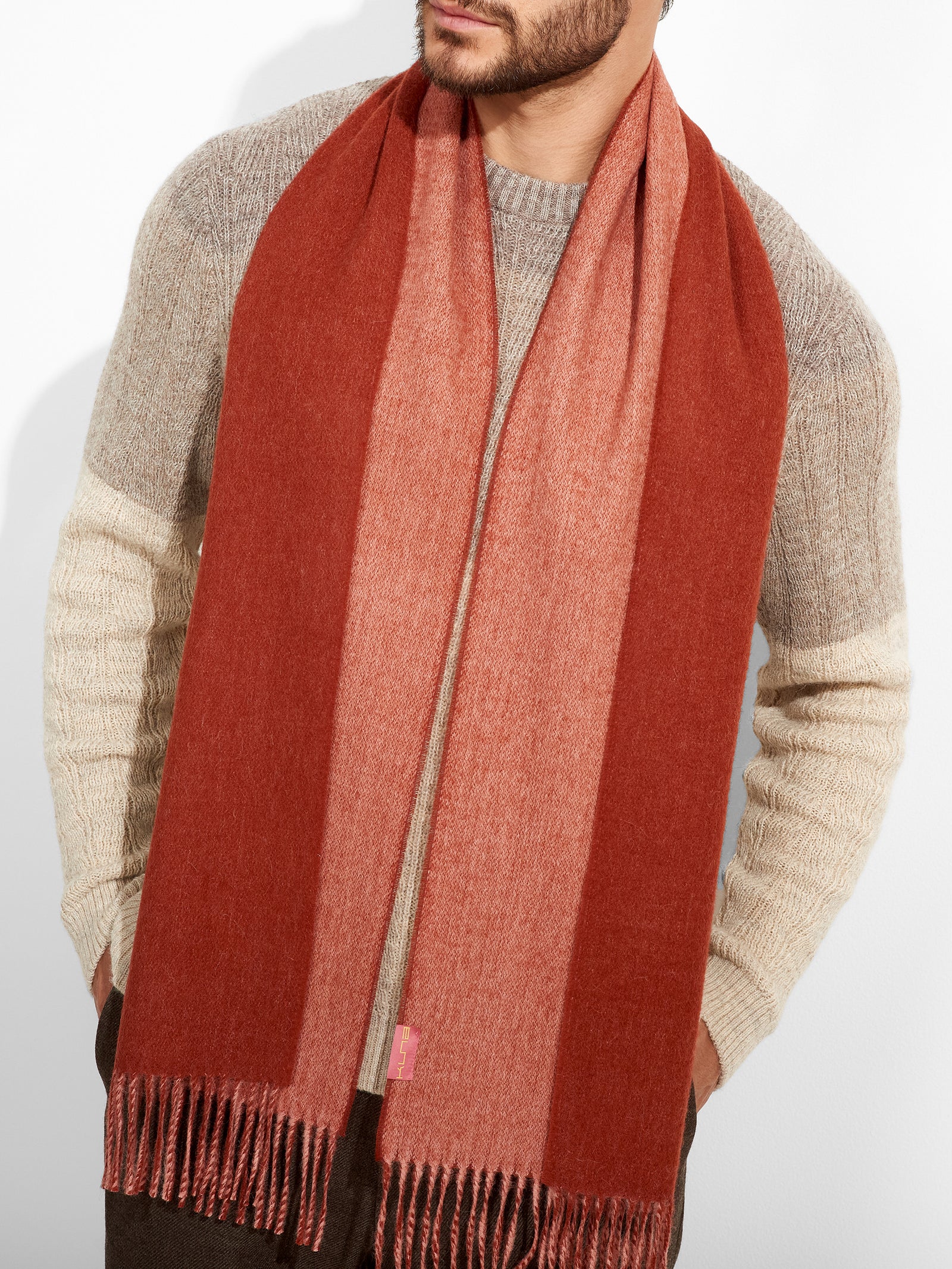 Tundra Scarf Baby Alpaca Color Red