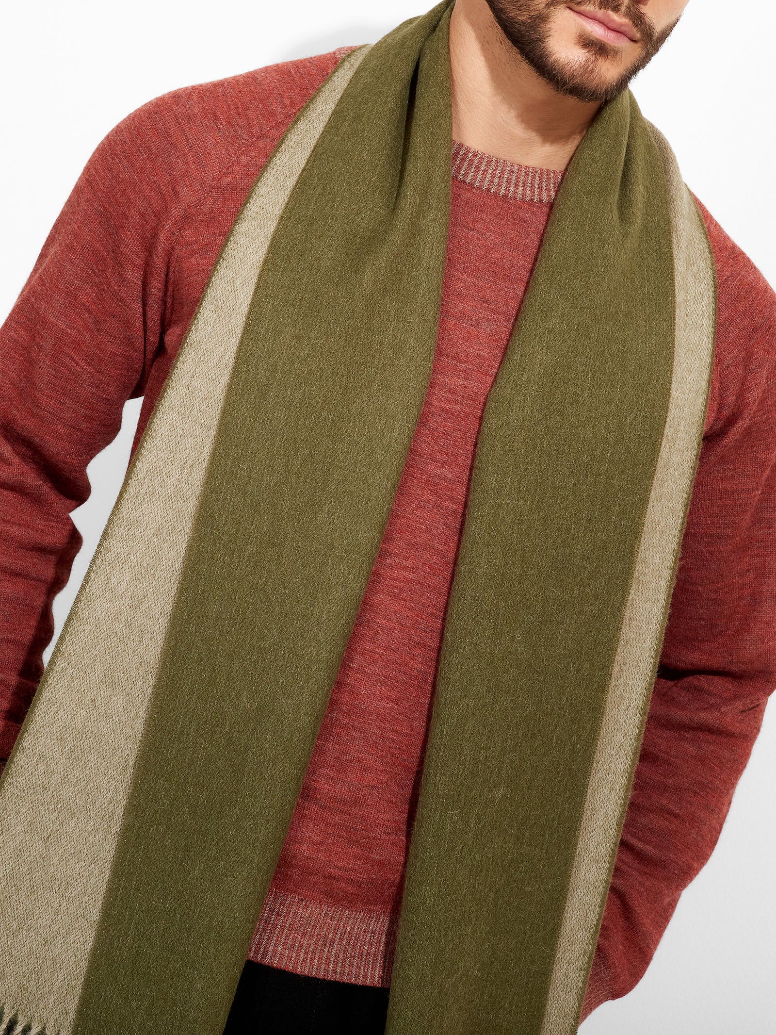 Tundra Scarf Baby Alpaca Color Green