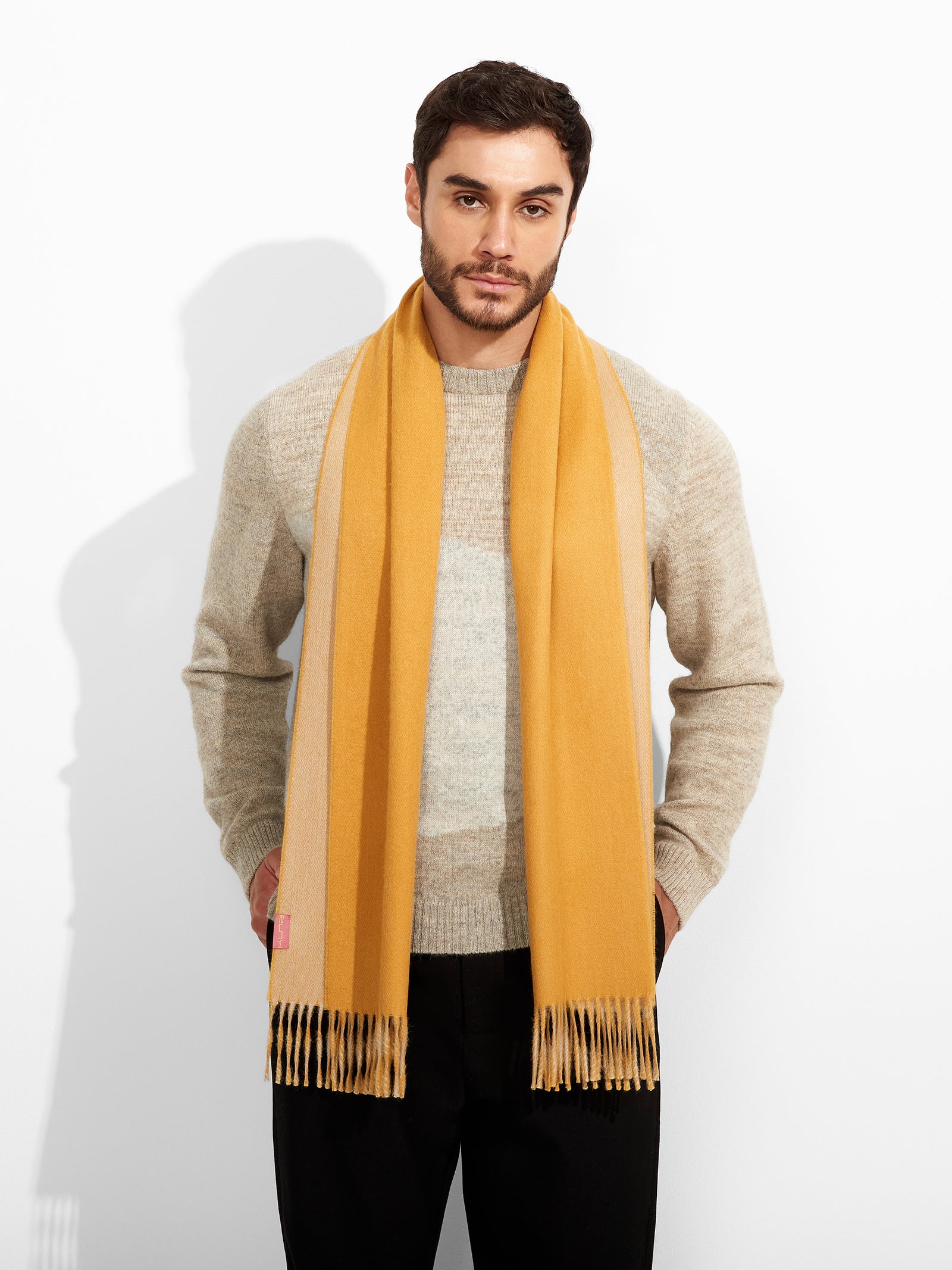 Tundra Scarf Baby Alpaca Color Yellow