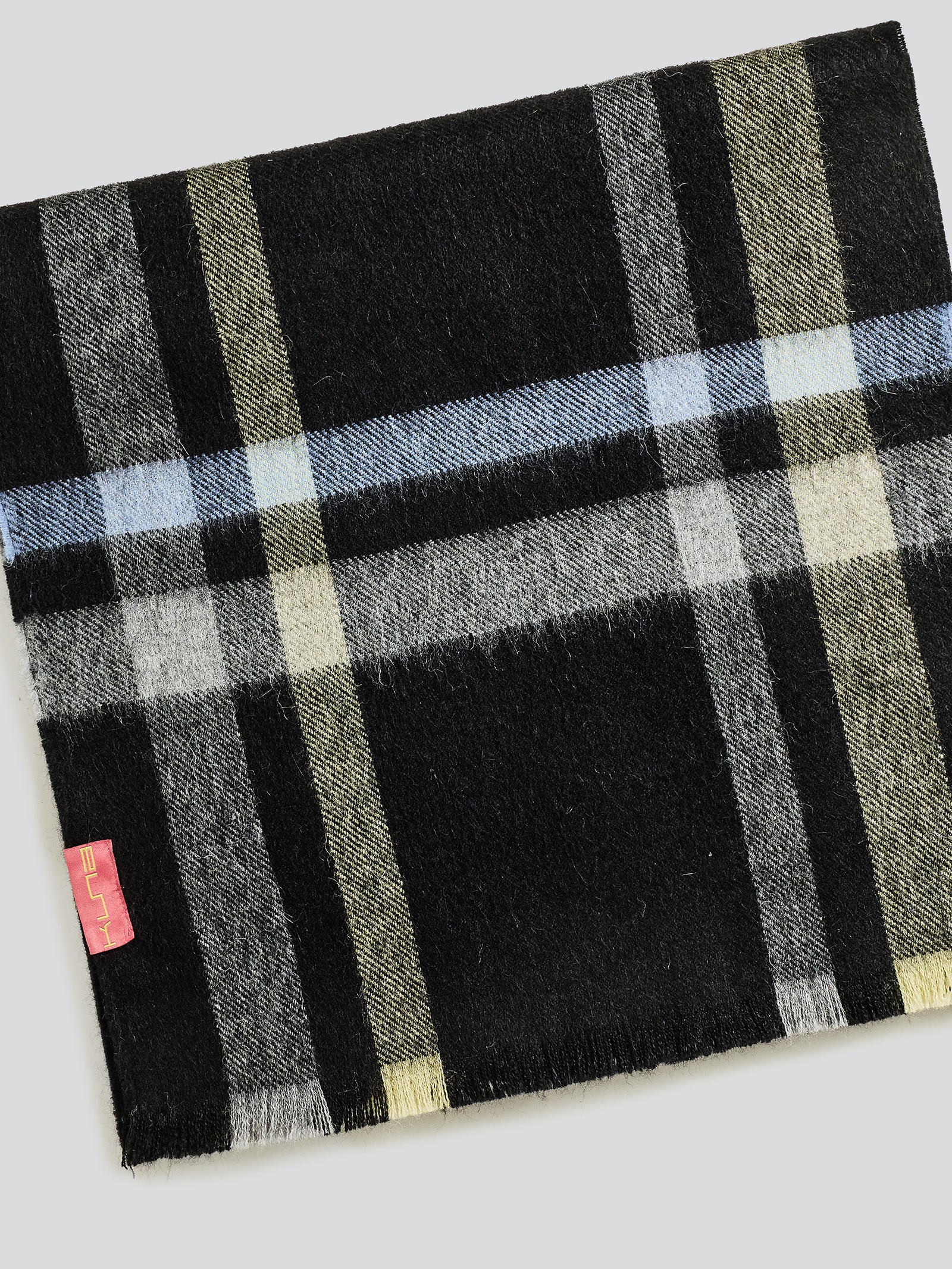 Vallejos Bufanda Bebé Alpaca Color Negro