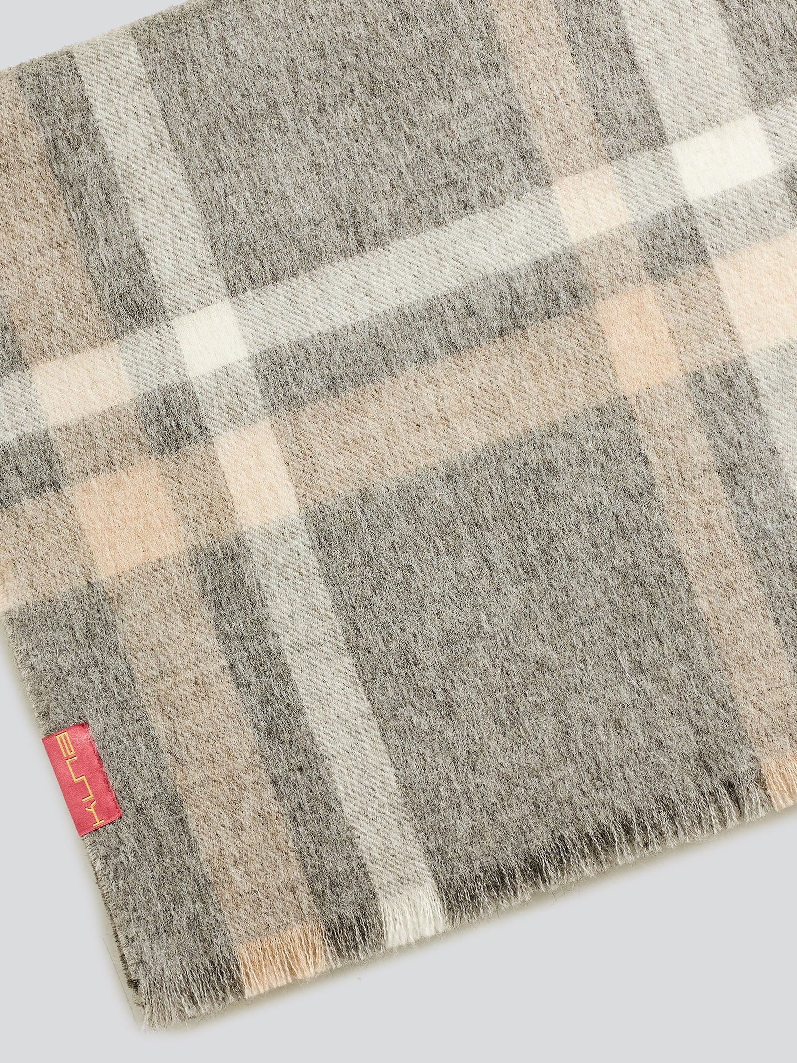 Vallejos Eco Scarf Baby Alpaca Color Grey