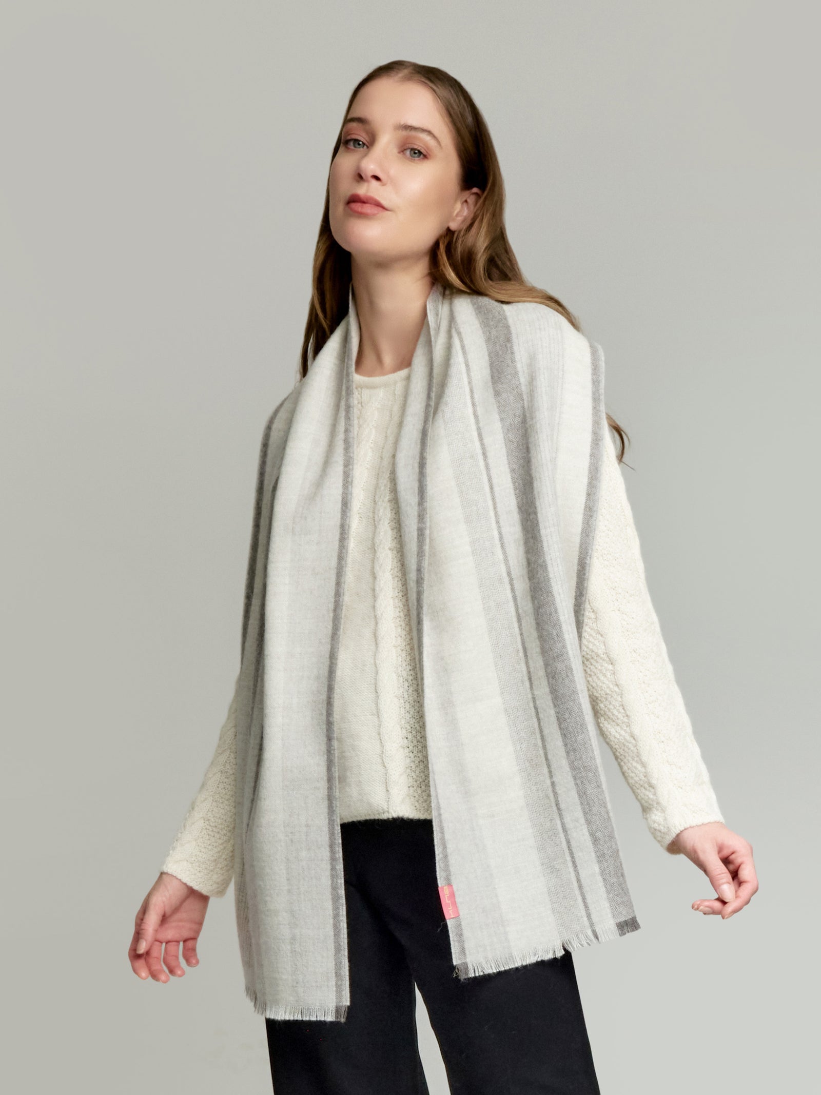 Valter Eco Scarf Baby Alpaca Color Grey