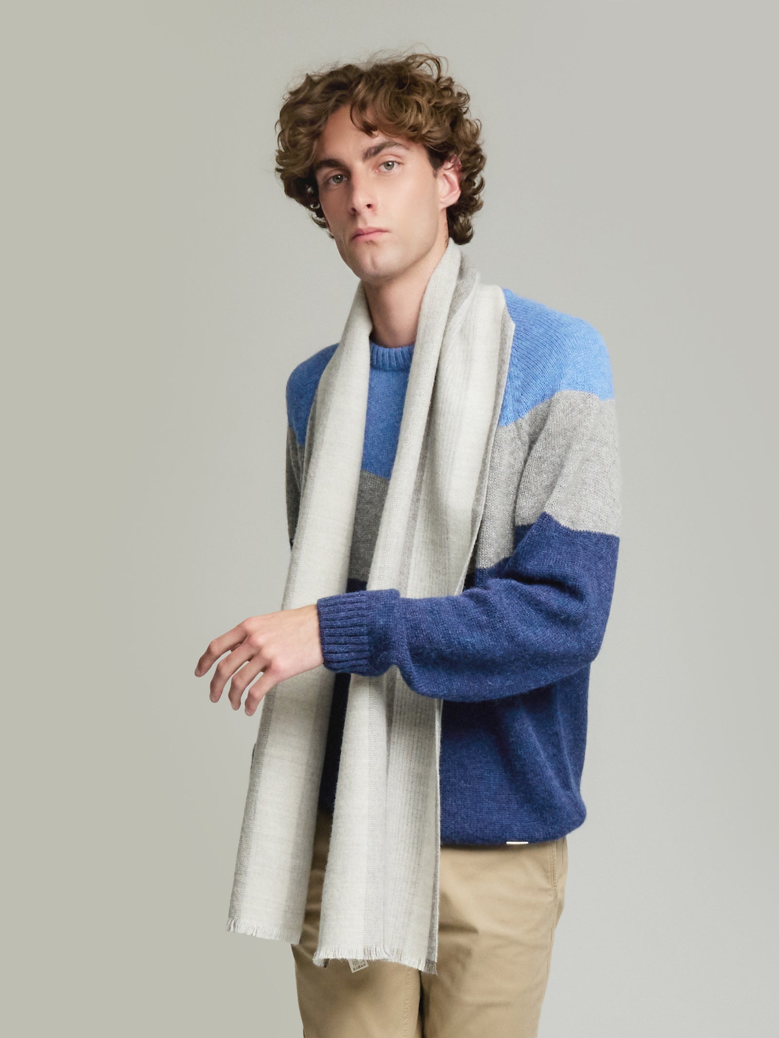 Valter Eco Scarf Baby Alpaca Color Grey