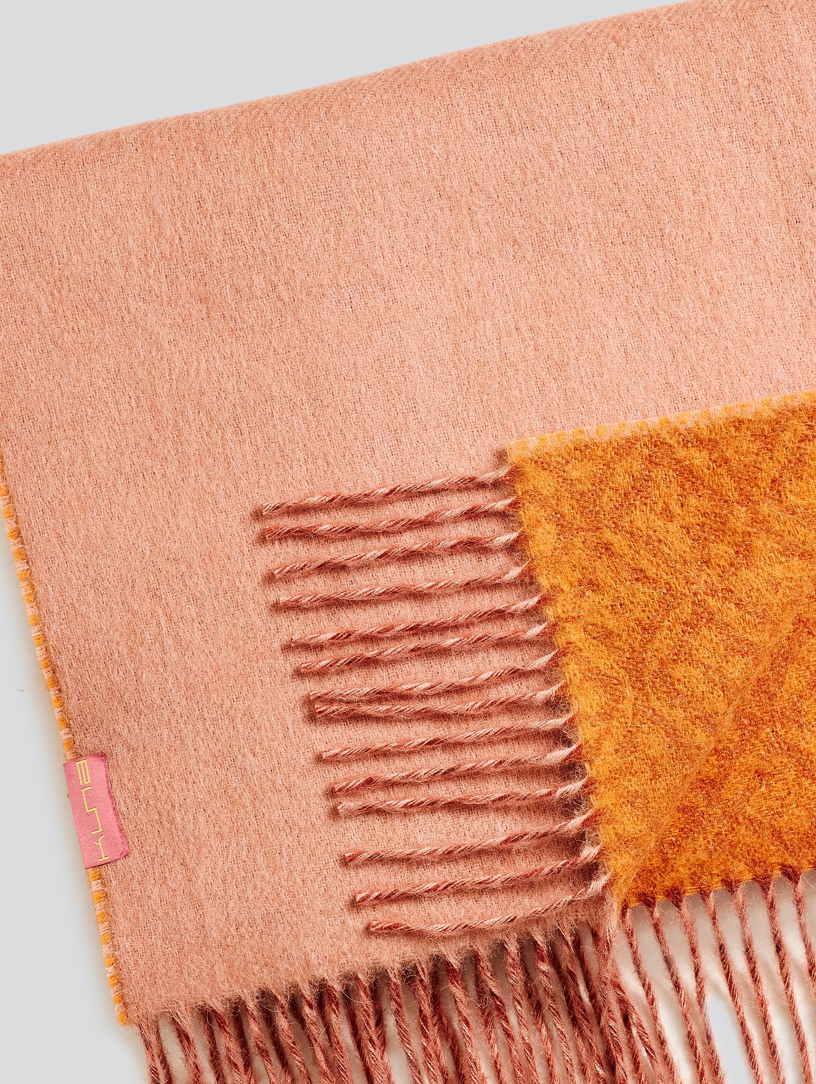 Yokey Scarf Baby Alpaca Color Orange