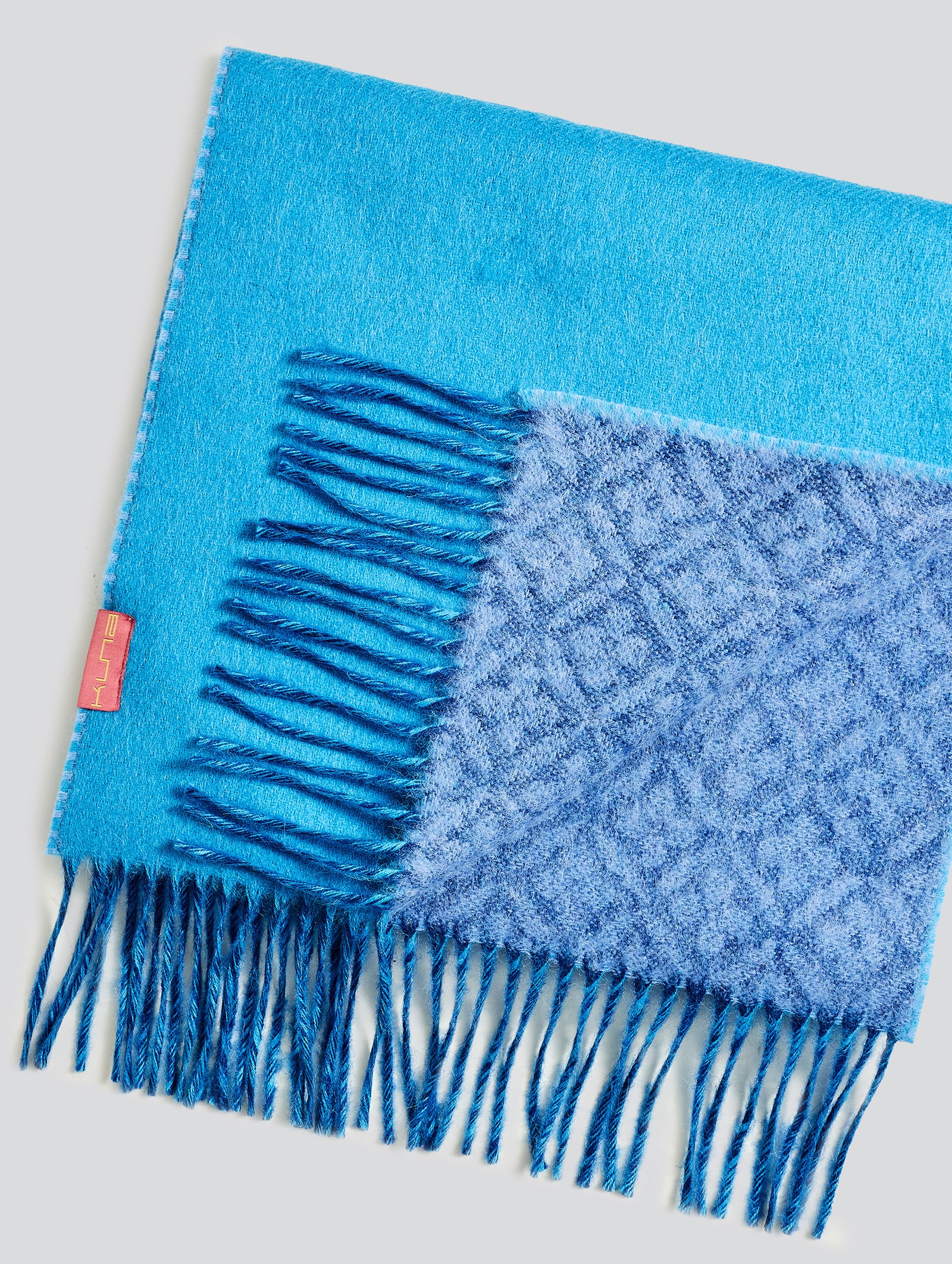Yokey Scarf Baby Alpaca Color Blue