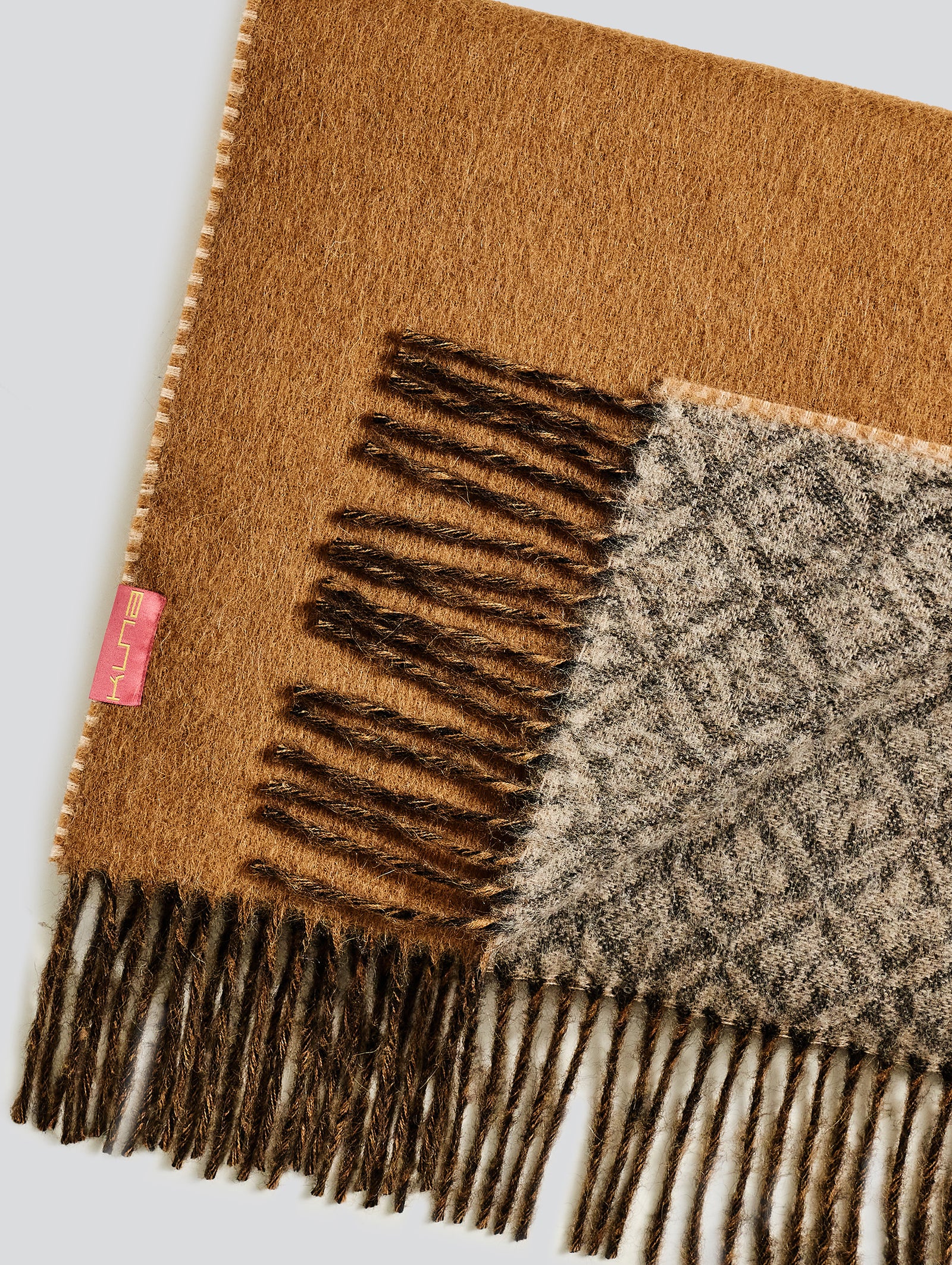 Yokey Scarf Baby Alpaca Color Grey