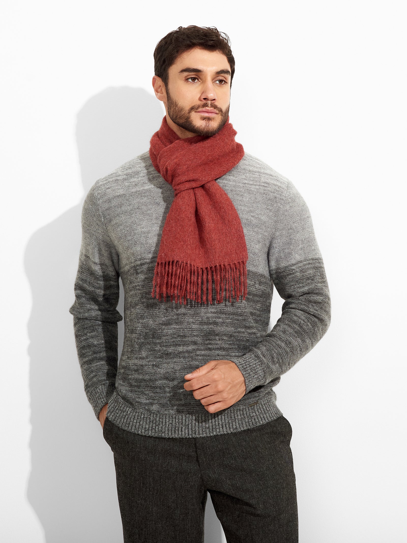Zeta Scarf Baby Alpaca Color Red