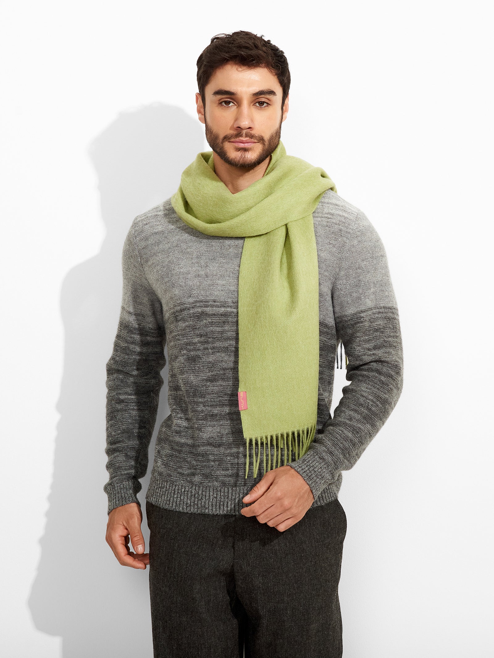 Bufanda Zeta Baby Alpaca Color Verde
