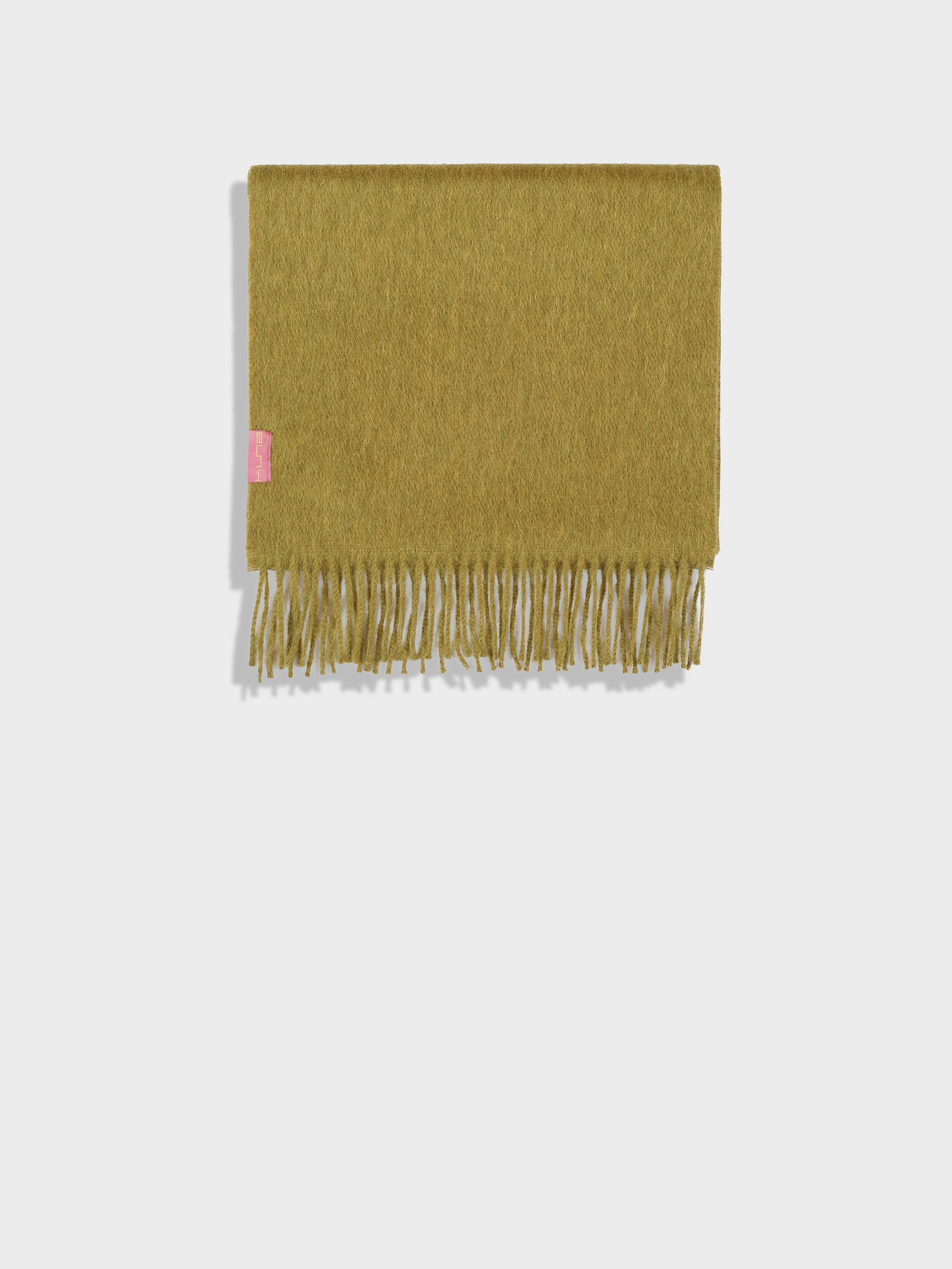 Bufanda Zeta de Baby Alpaca Color Verde