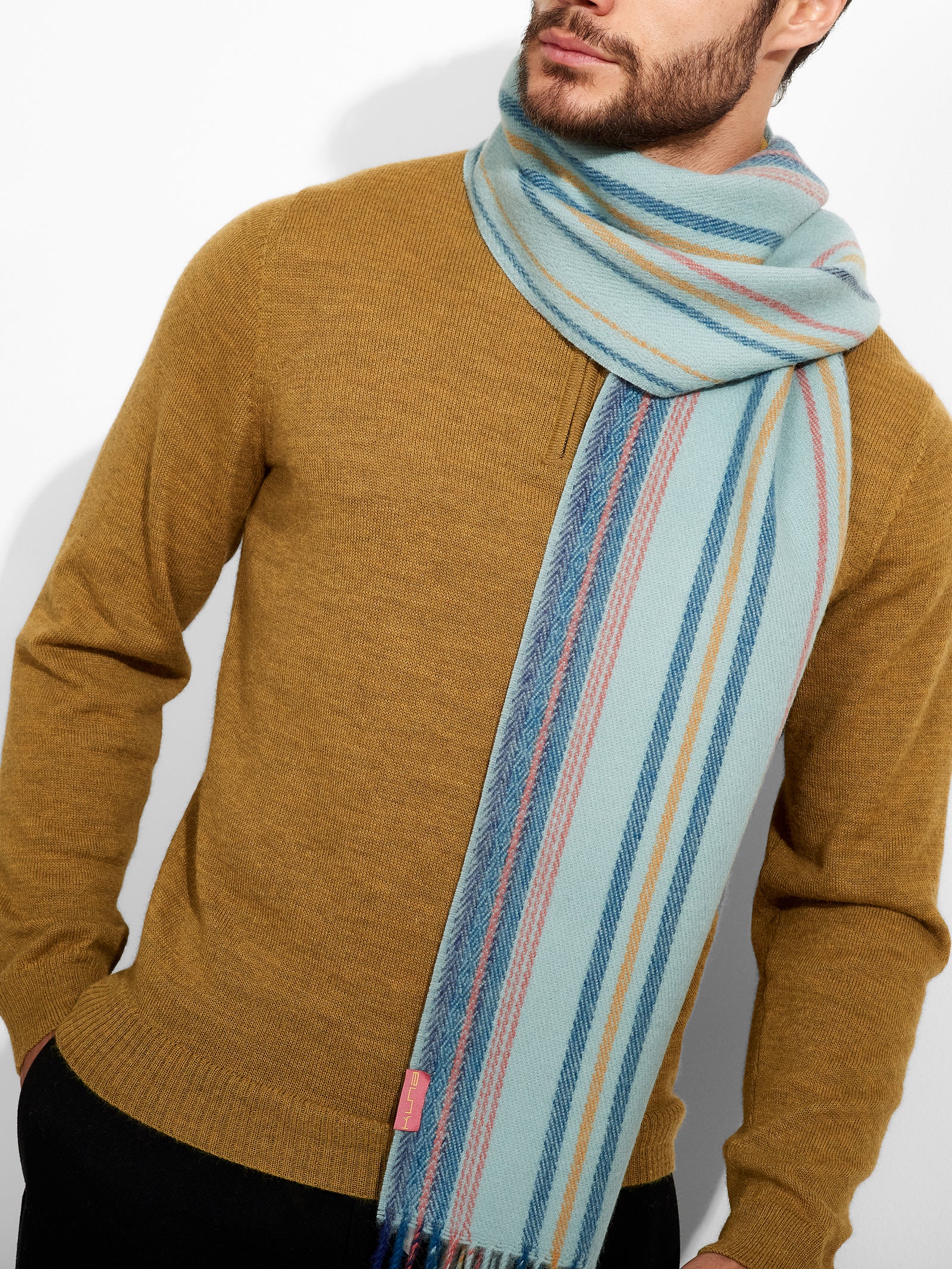 Zareno Scarf Baby Alpaca Color Ligth Blue